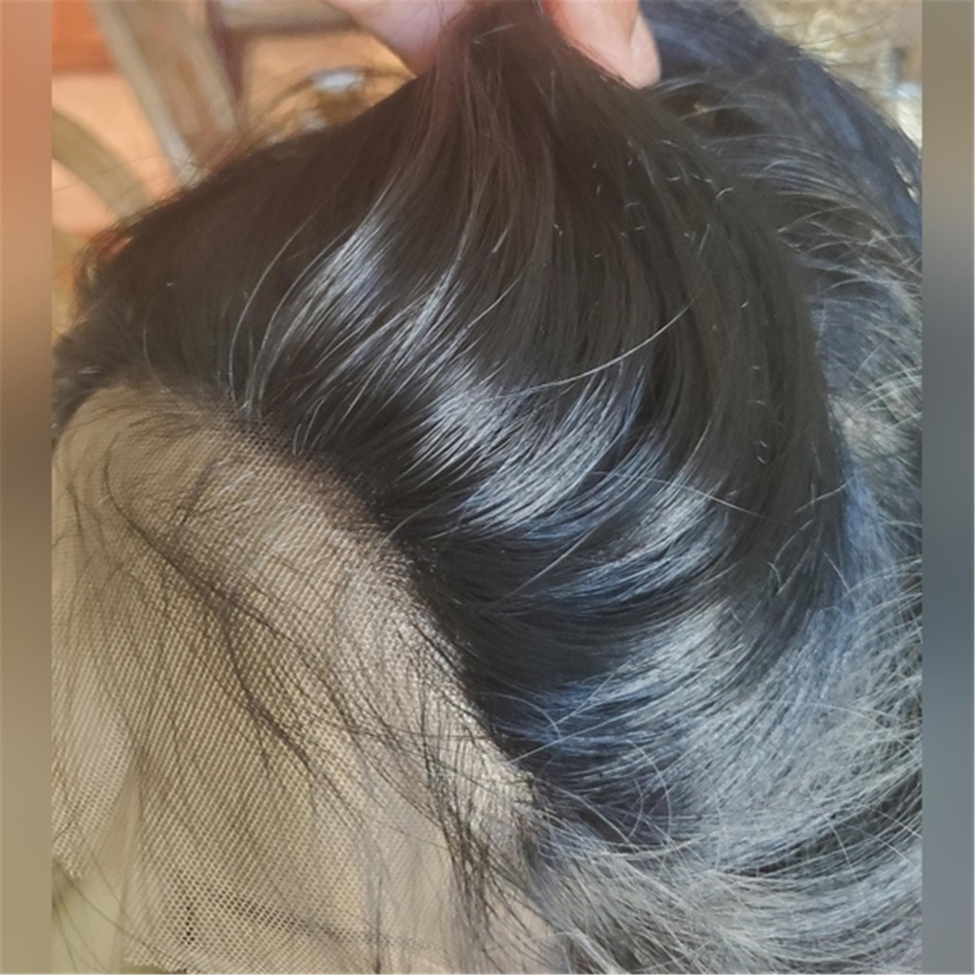 Black Brown #1b/30 Lace Front Wig - Thumbnail 3