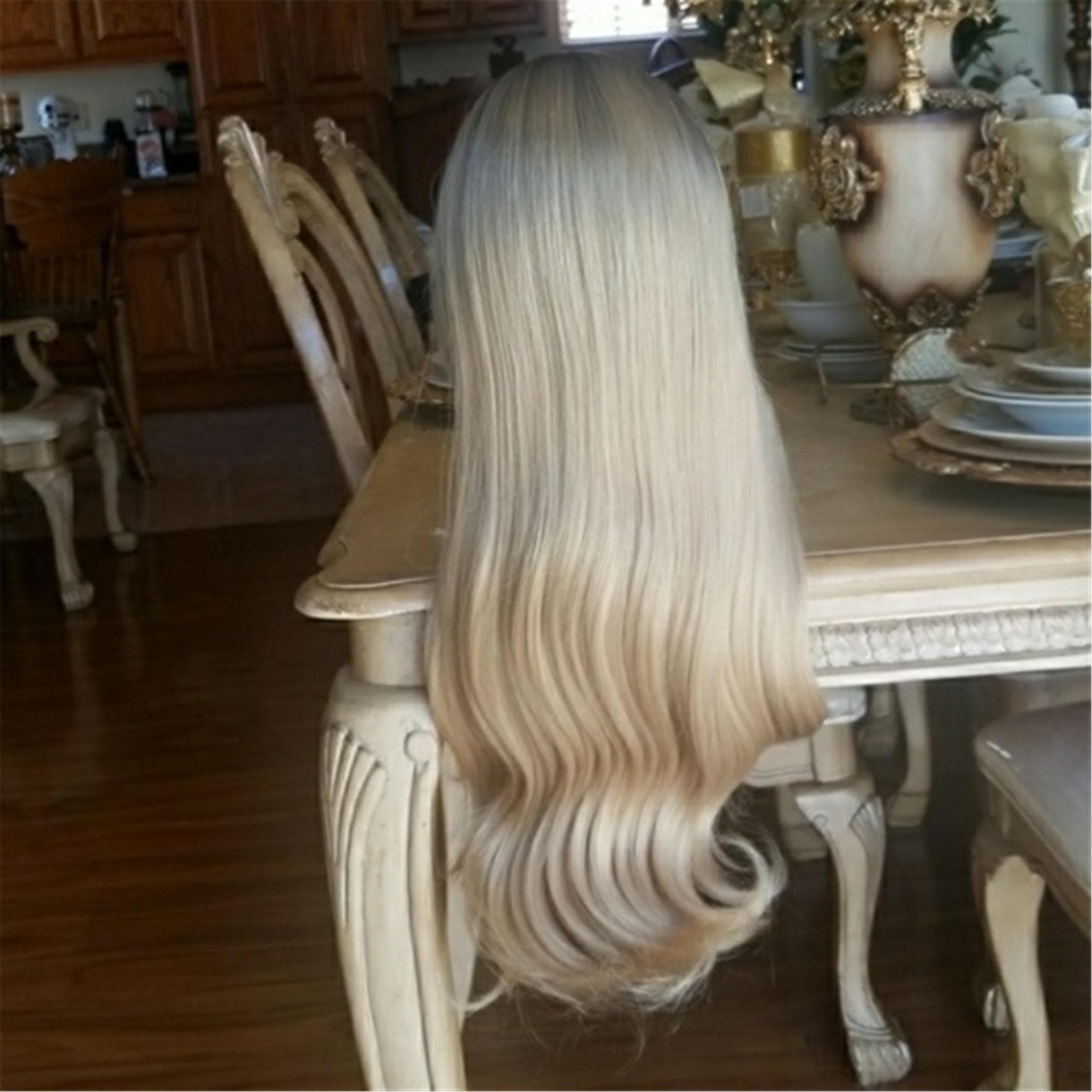 Ombre Blonde Beauty LaceFront Wig Wig 22-24inches - Thumbnail 4