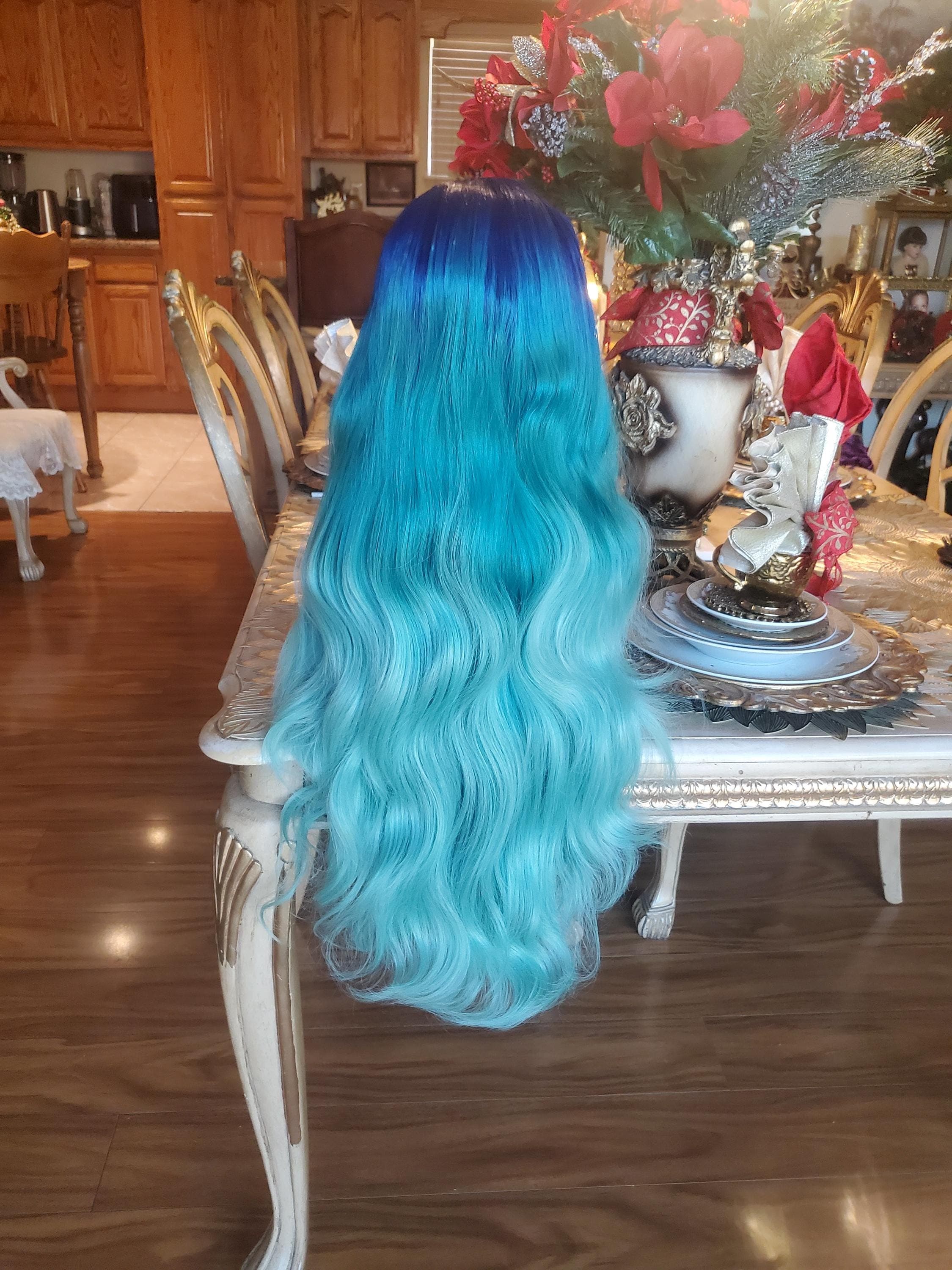 Turquoise Beautiful Lace Front Wig!! - Thumbnail 2