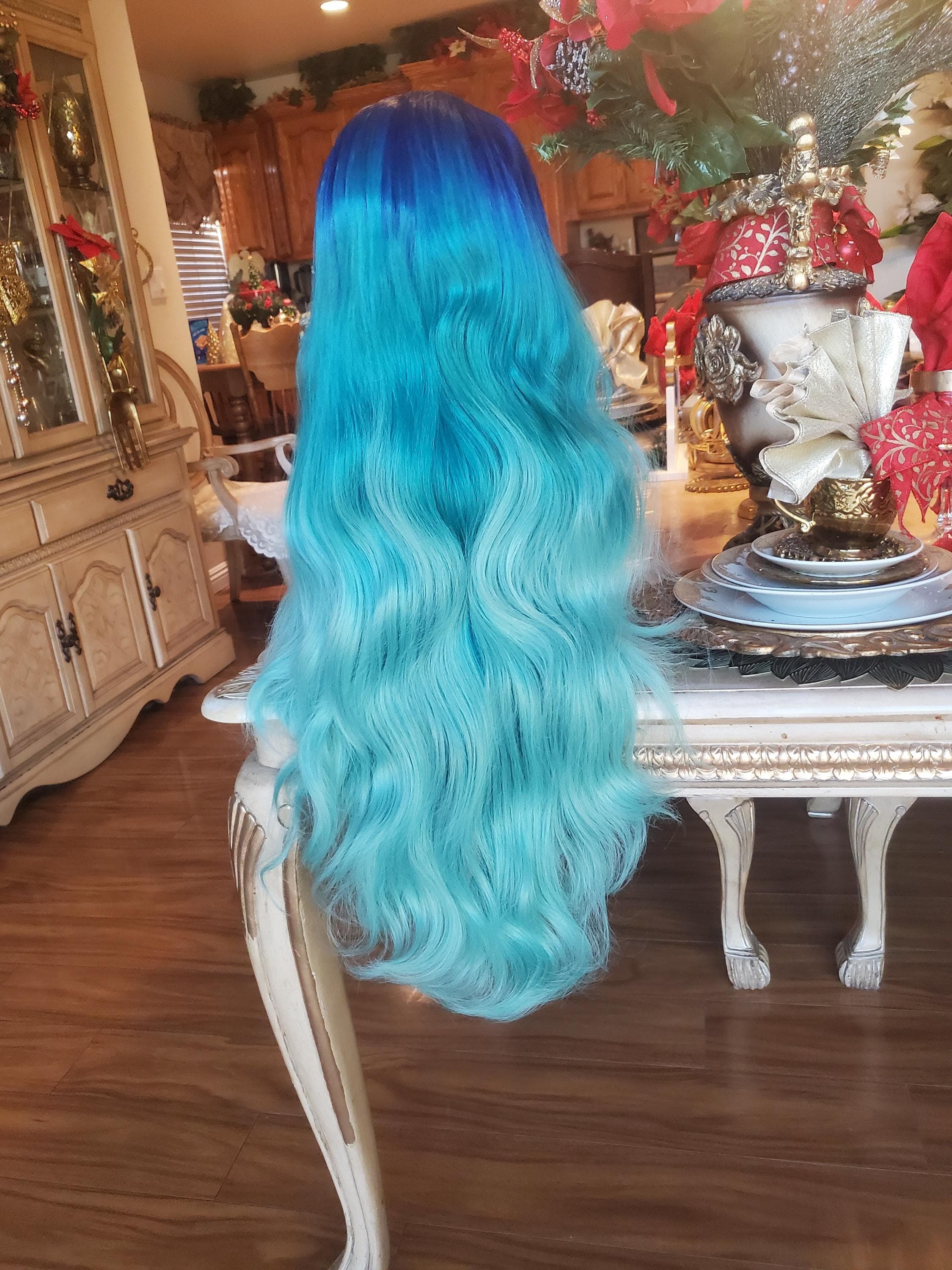 Turquoise Beautiful Lace Front Wig!!