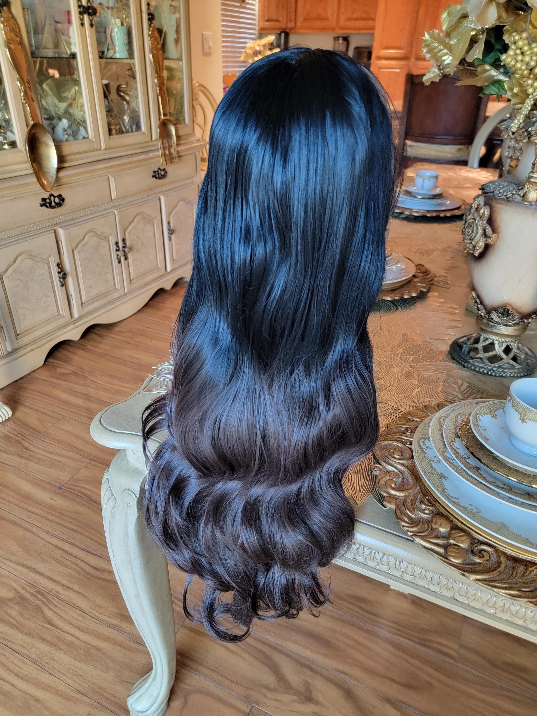 Black Brown Body Wave Beautiful Lace Front Wig - Thumbnail 5