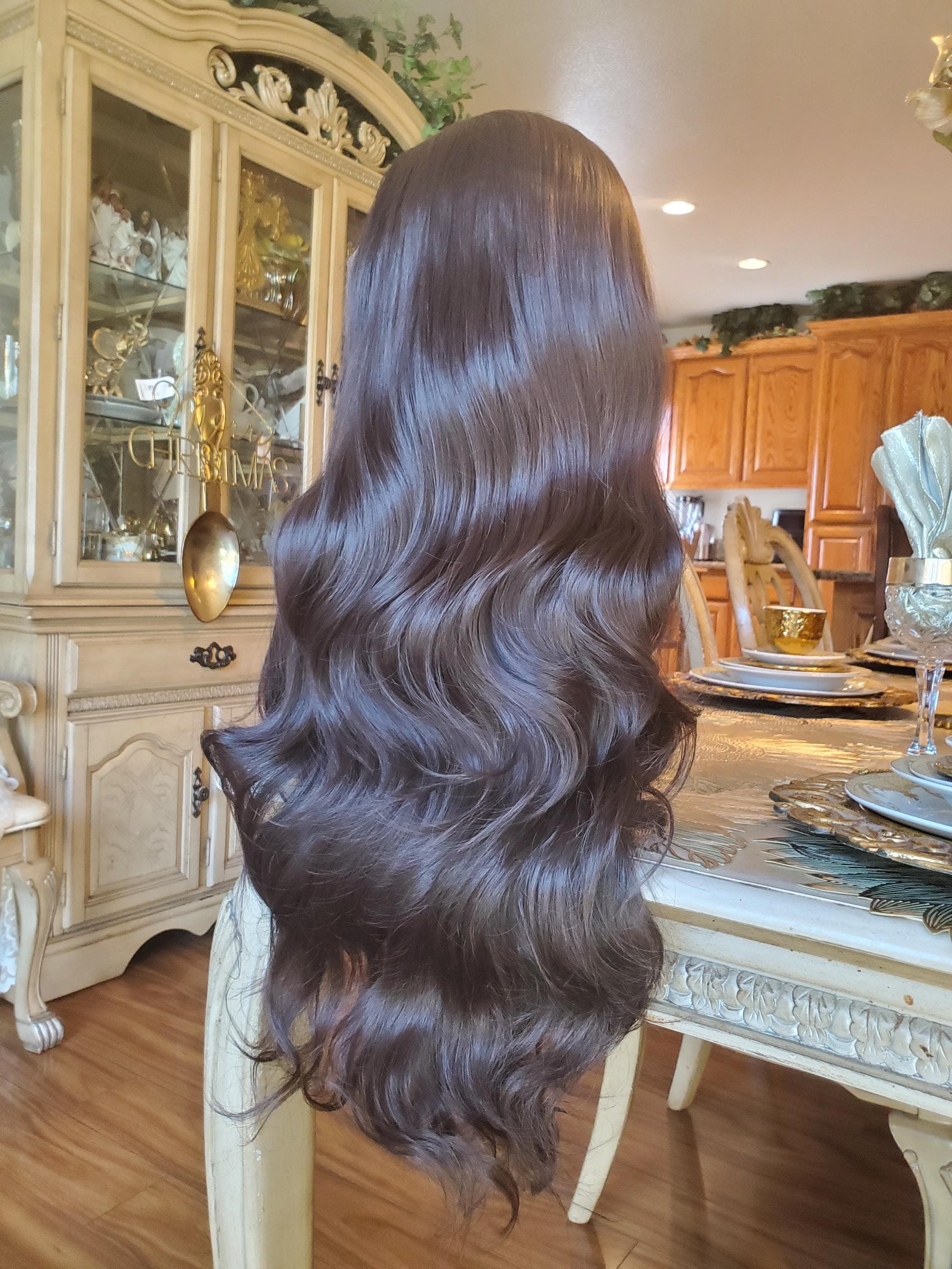Dark Brown Wavy Beautiful Lace Front Wig!!