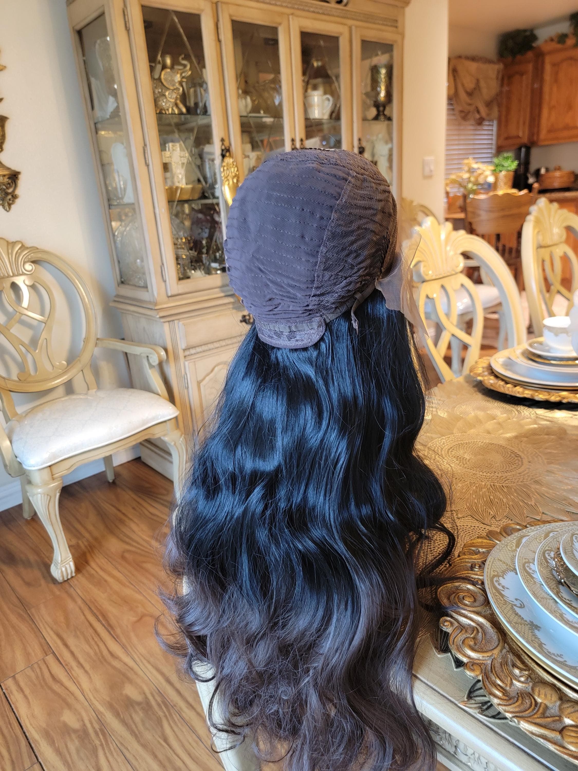 Black Brown Wavy Beautiful Lace Front Wig!! - Thumbnail 9