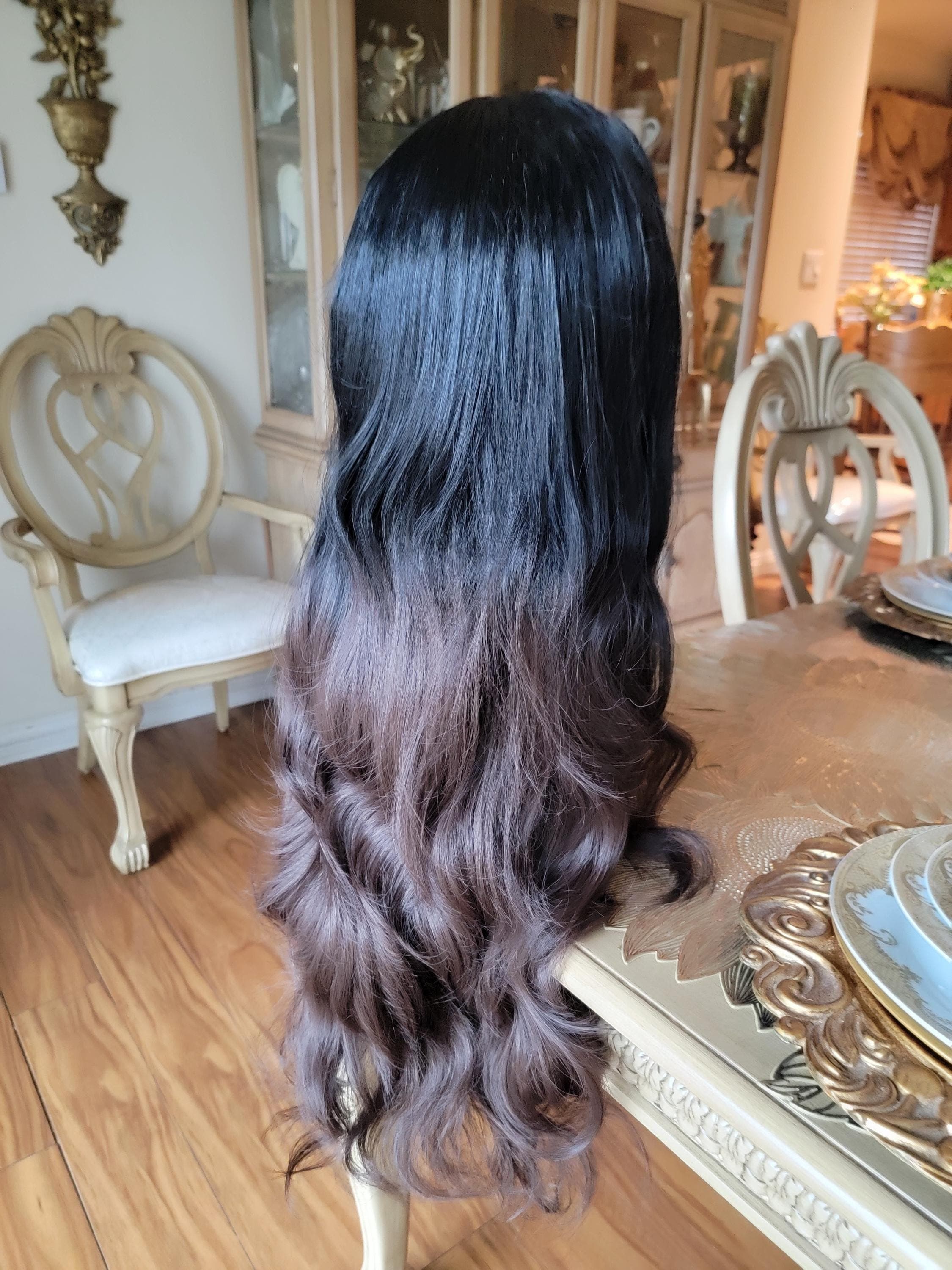 Black Brown Wavy Beautiful Lace Front Wig!! - Thumbnail 8