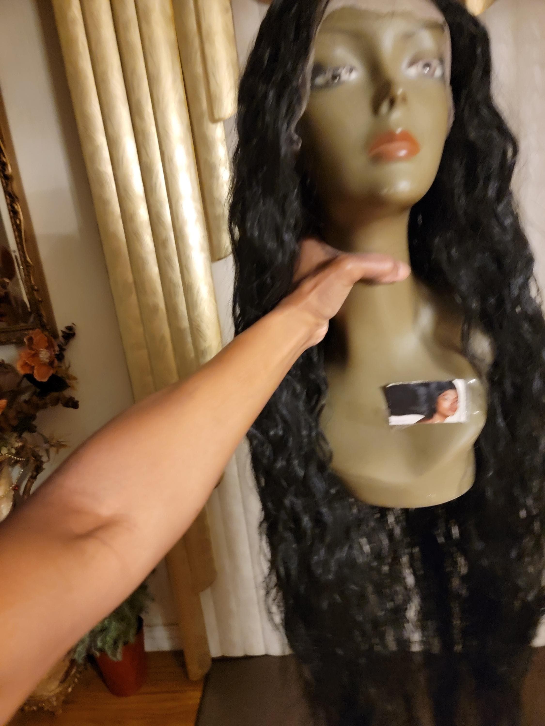 Black Wavy Beautiful Lace Front Wig - Thumbnail 19
