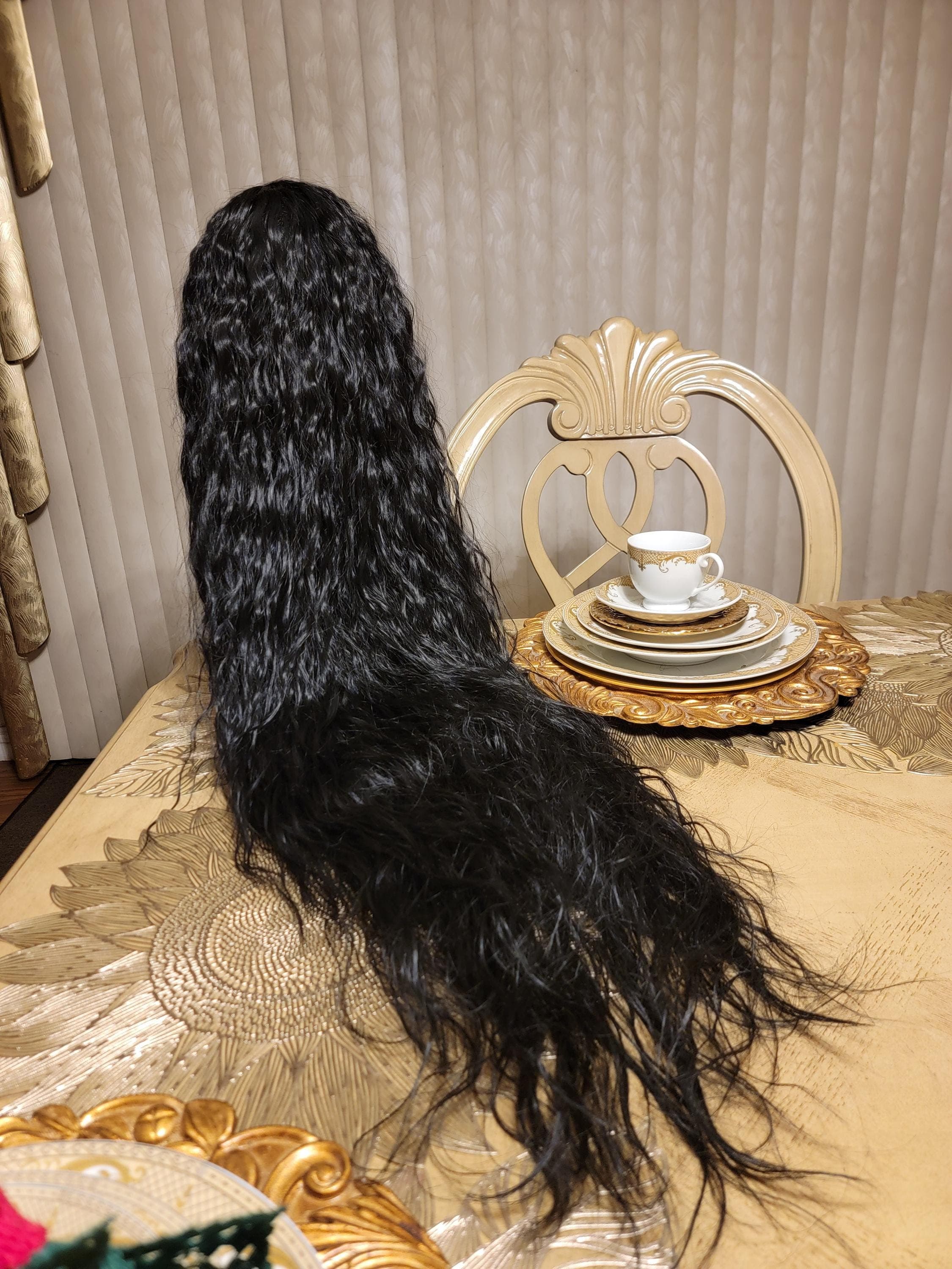 Black Wavy Beautiful Lace Front Wig - Thumbnail 9