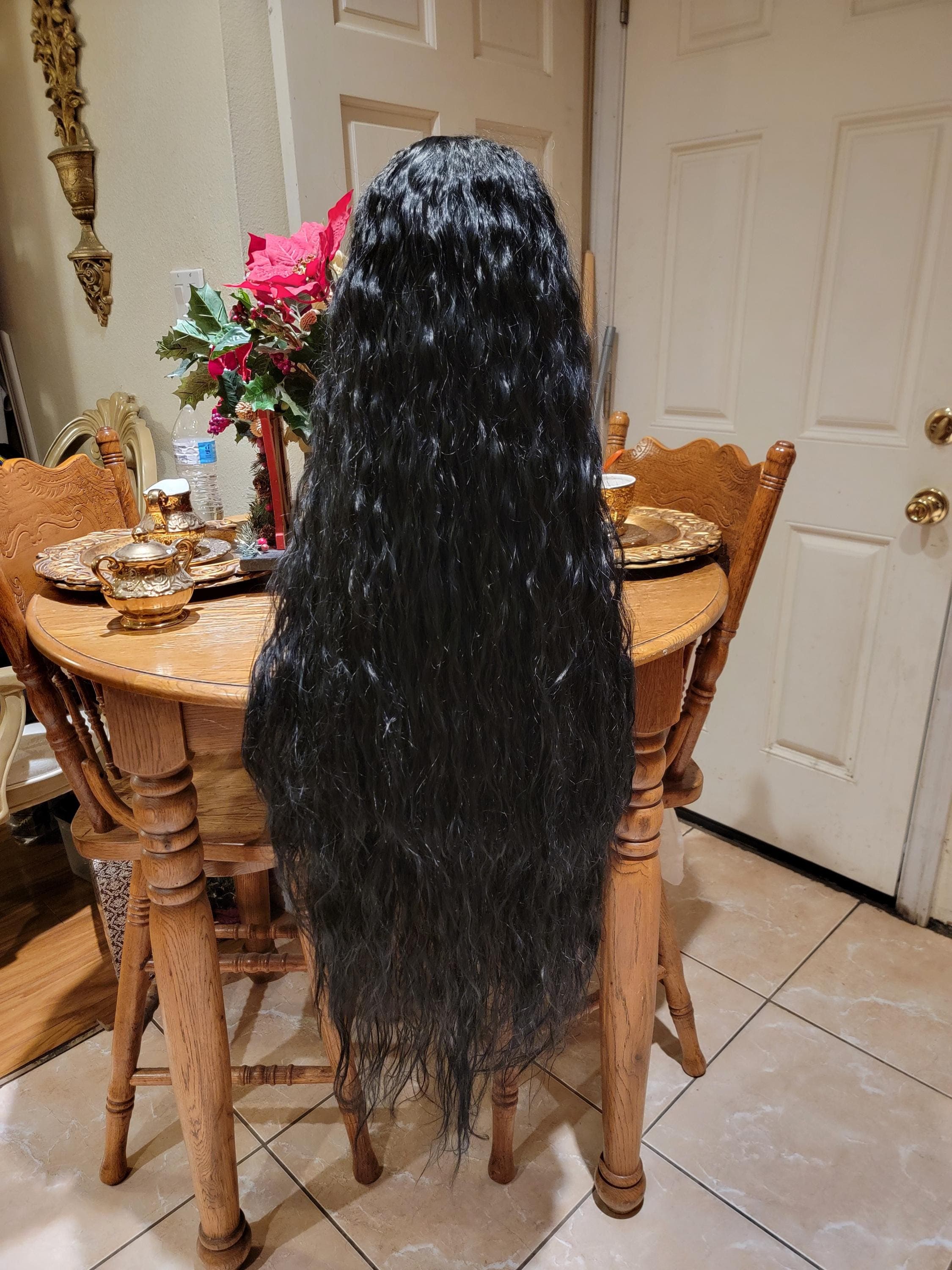 Black Wavy Beautiful Lace Front Wig - Thumbnail 12