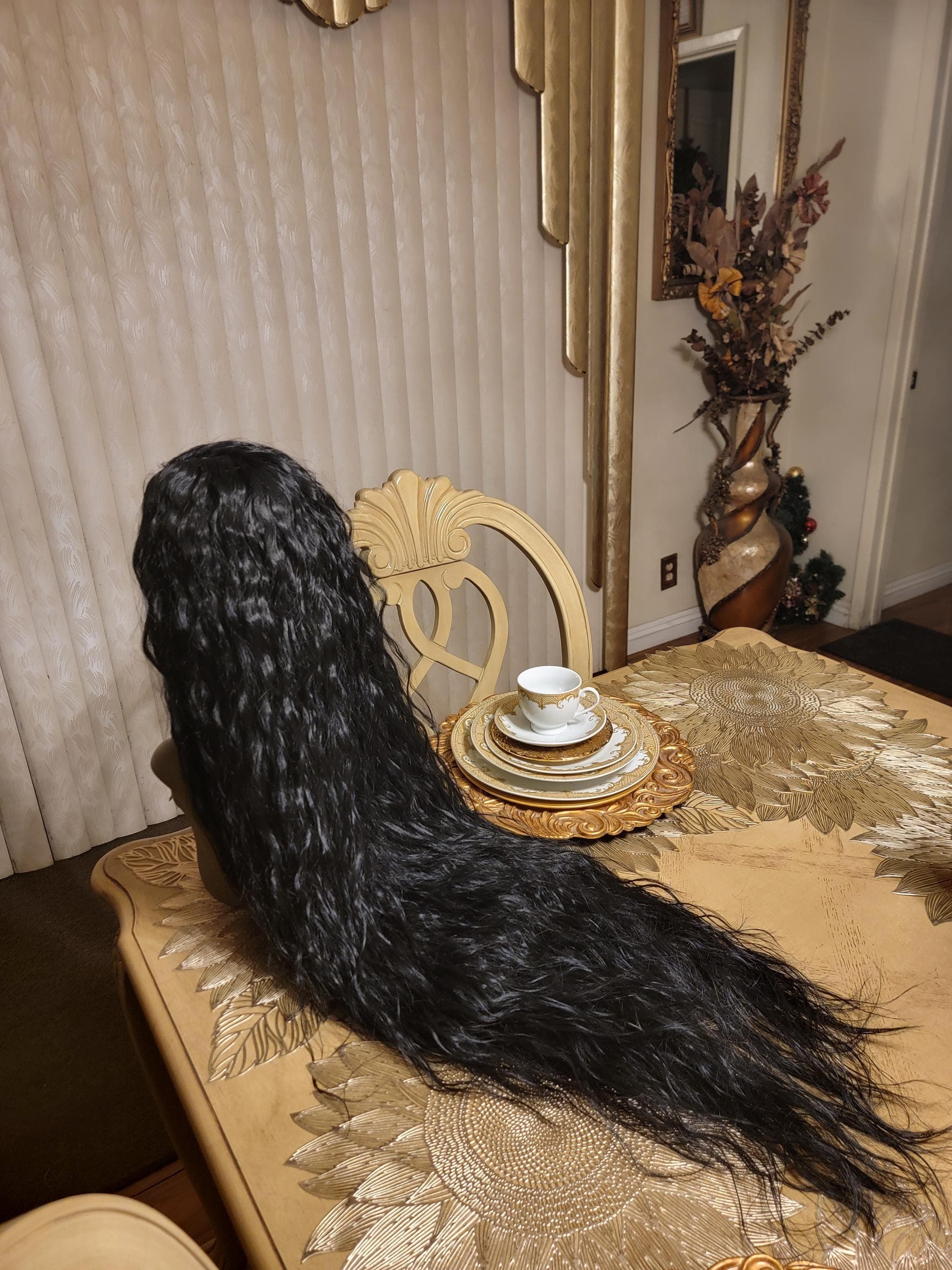 Black Wavy Beautiful Lace Front Wig - Thumbnail 10