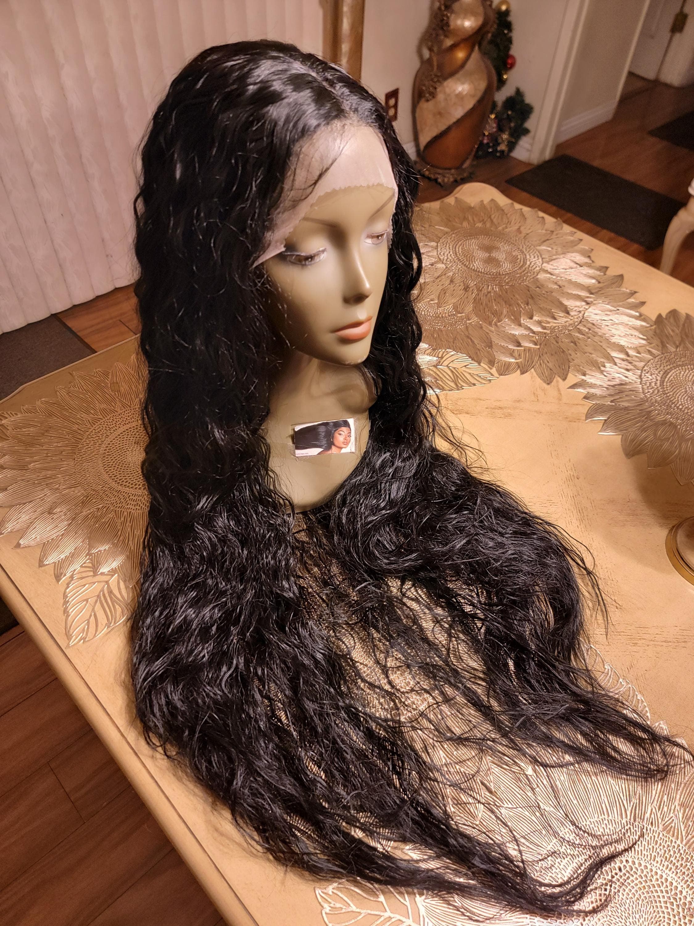 Black Wavy Beautiful Lace Front Wig - Thumbnail 16