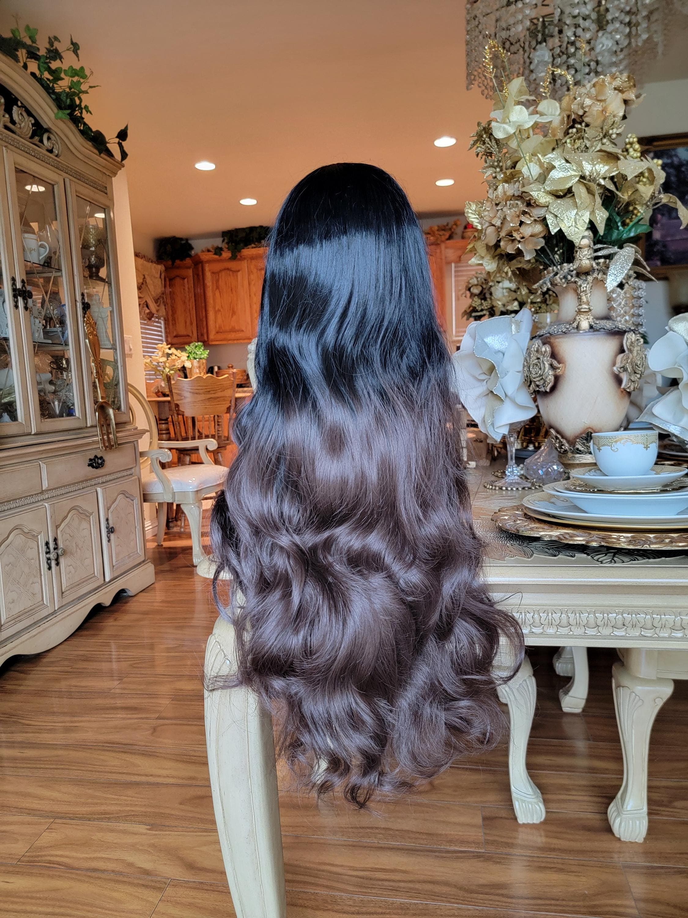 Black Brown Wavy Beautiful Lace Front Wig!!