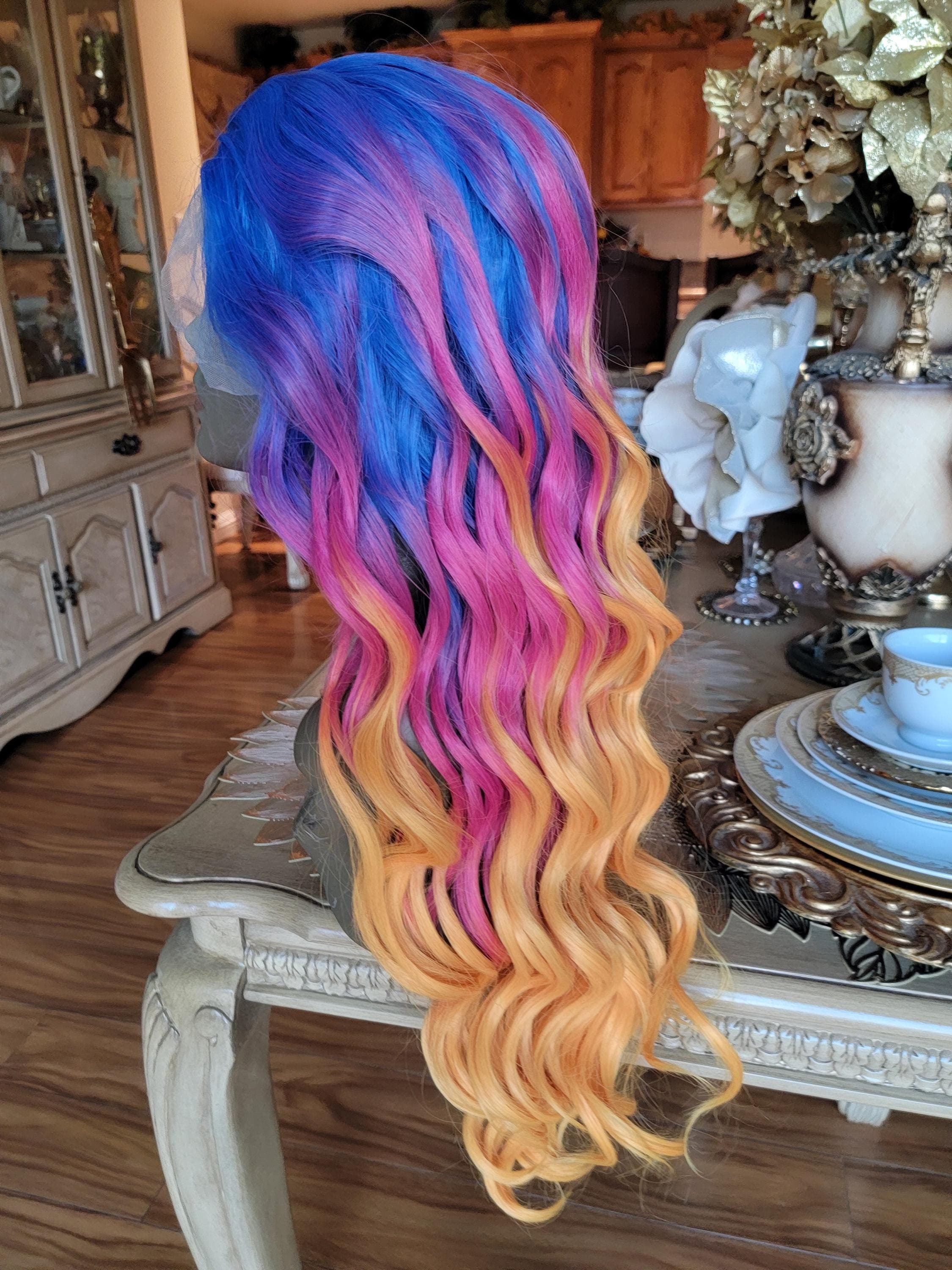 Rainbow Beautiful Lace Front Wig!! - Thumbnail 12