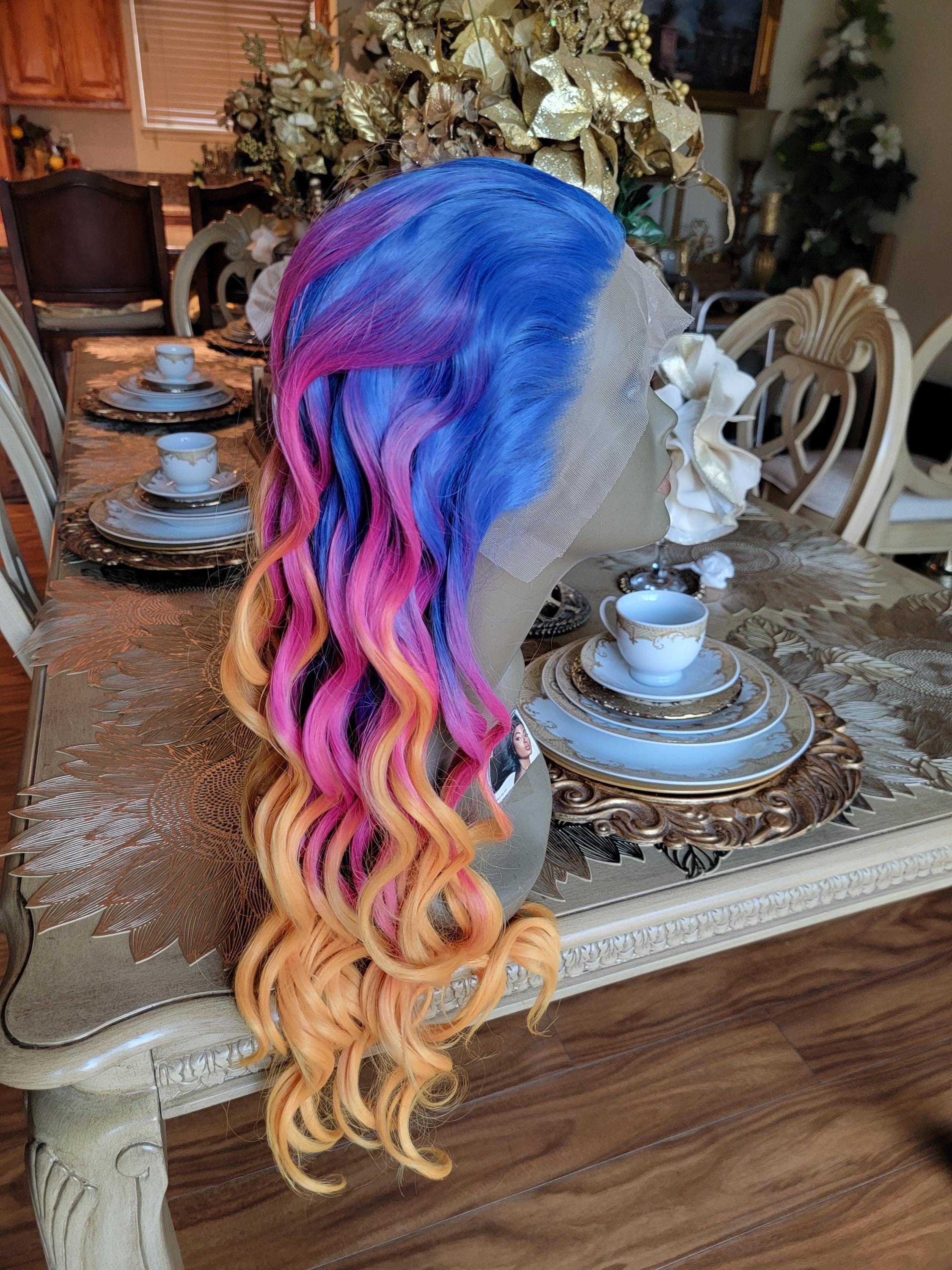 Rainbow Beautiful Lace Front Wig!! - Thumbnail 16