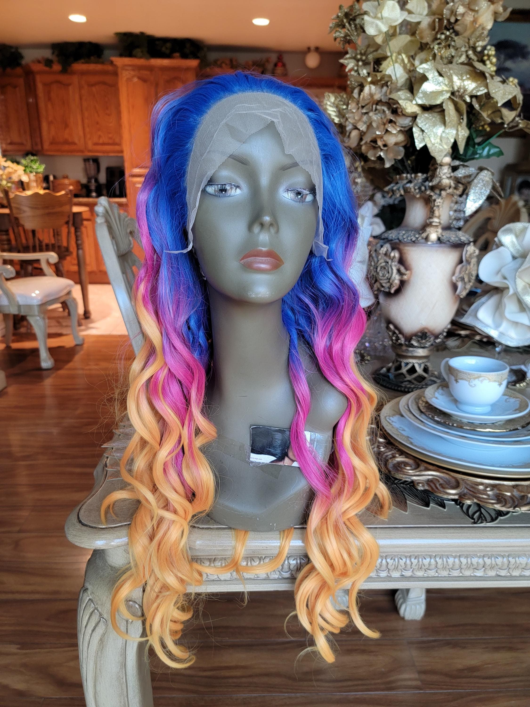Rainbow Beautiful Lace Front Wig!! - Thumbnail 6