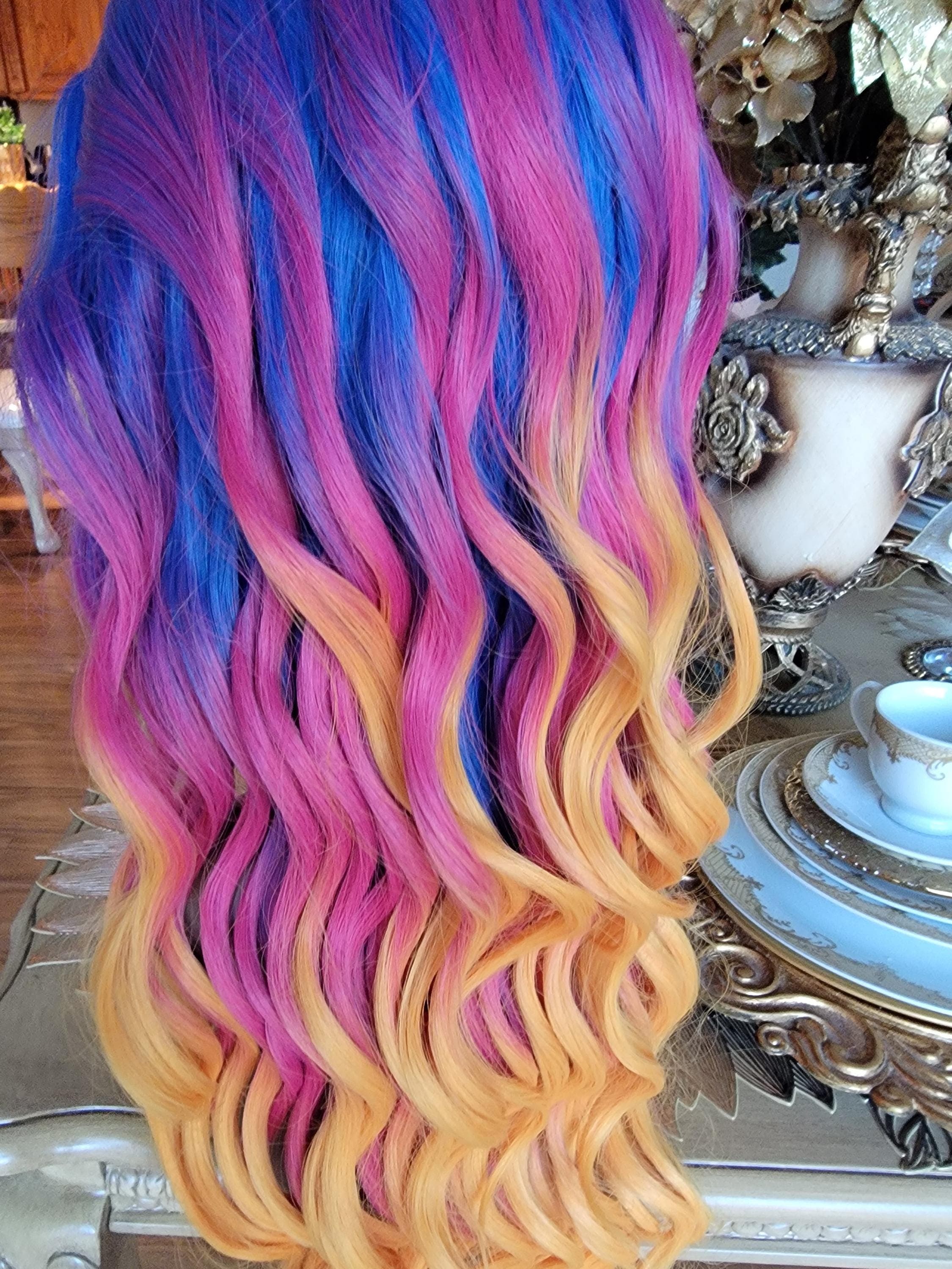 Rainbow Beautiful Lace Front Wig!! - Thumbnail 2