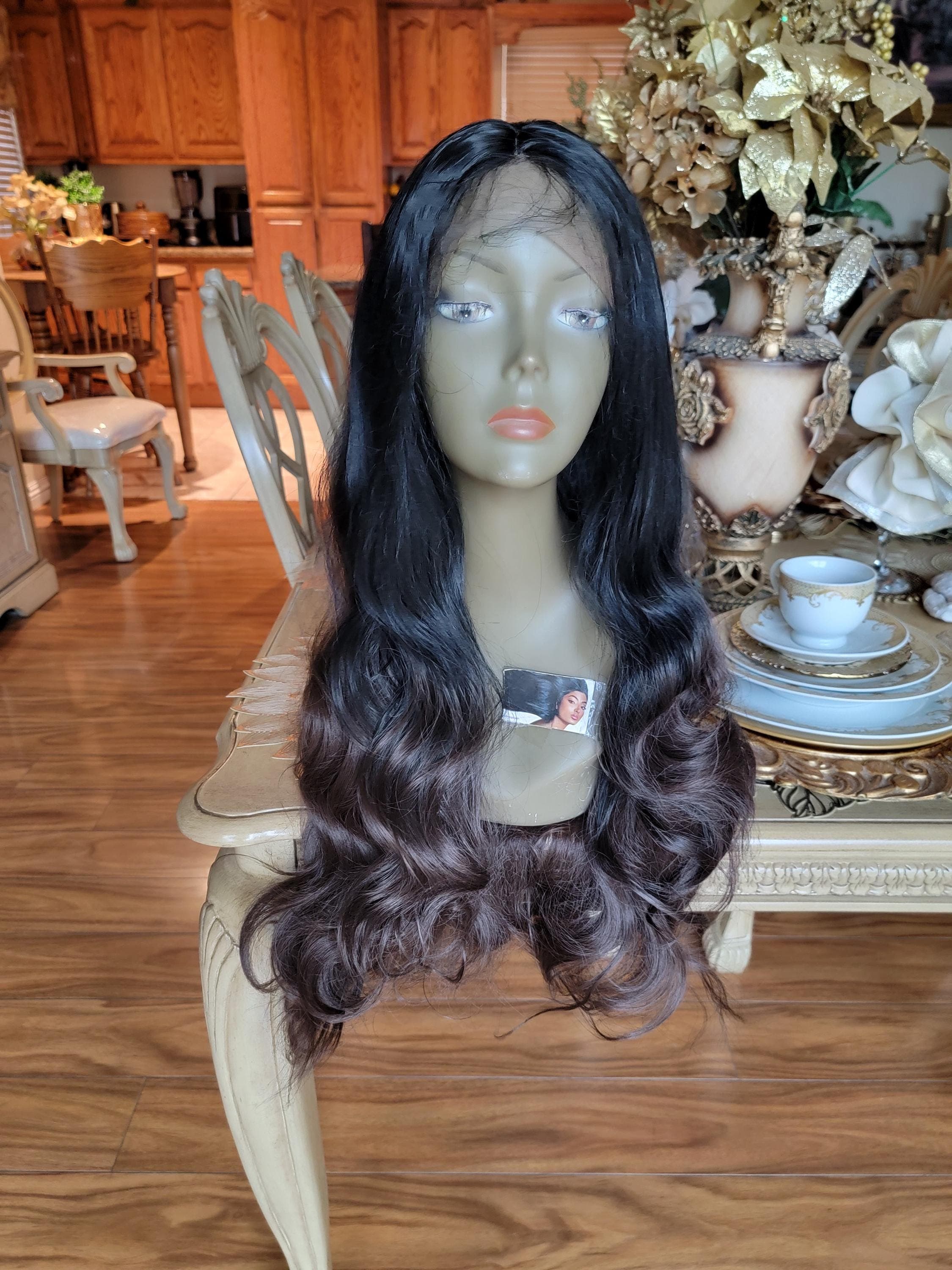 Black Brown Wavy Beautiful Lace Front Wig!! - Thumbnail 10