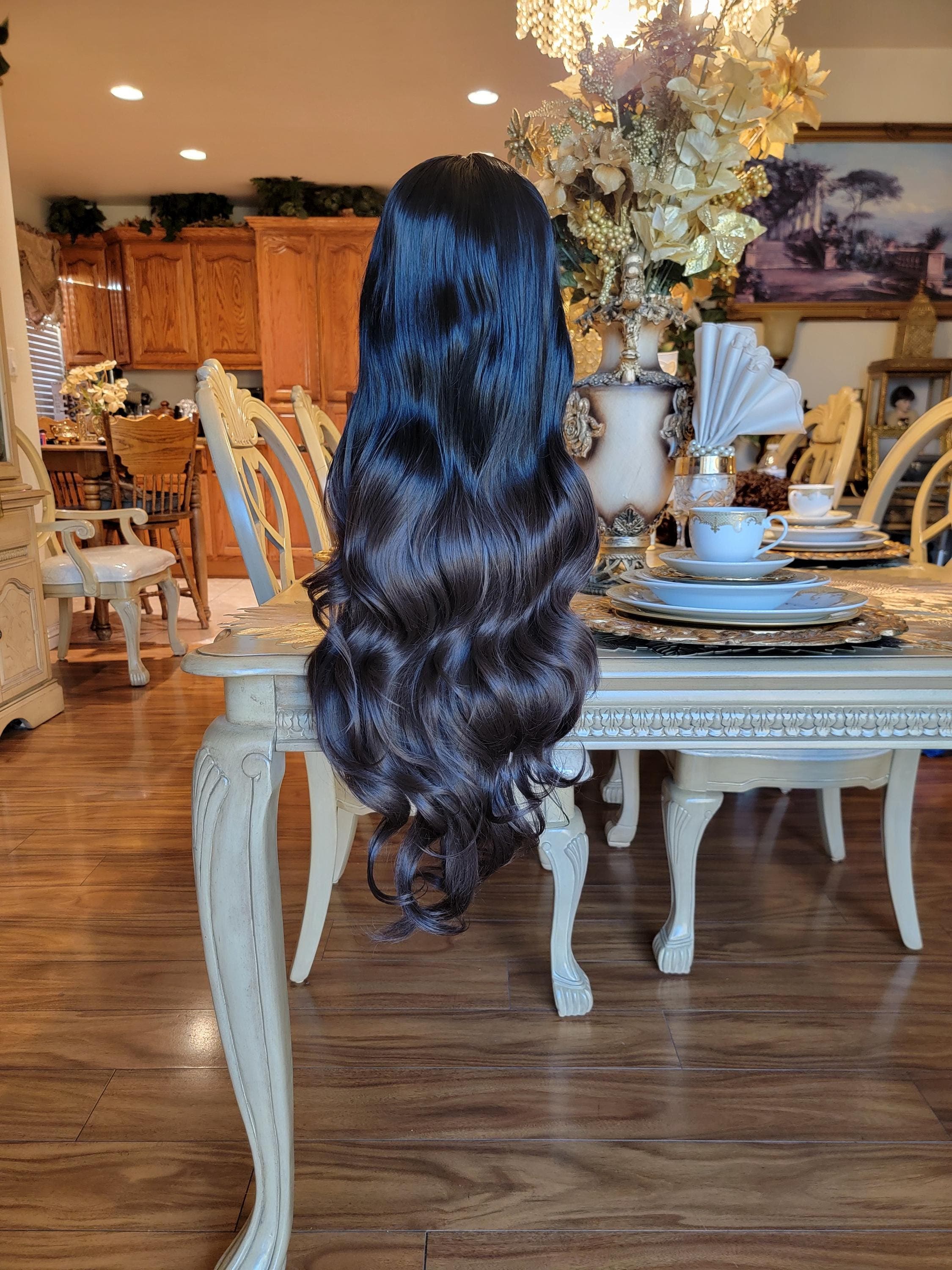 Black Brown Body Wave Beautiful Lace Front Wig - Thumbnail 3