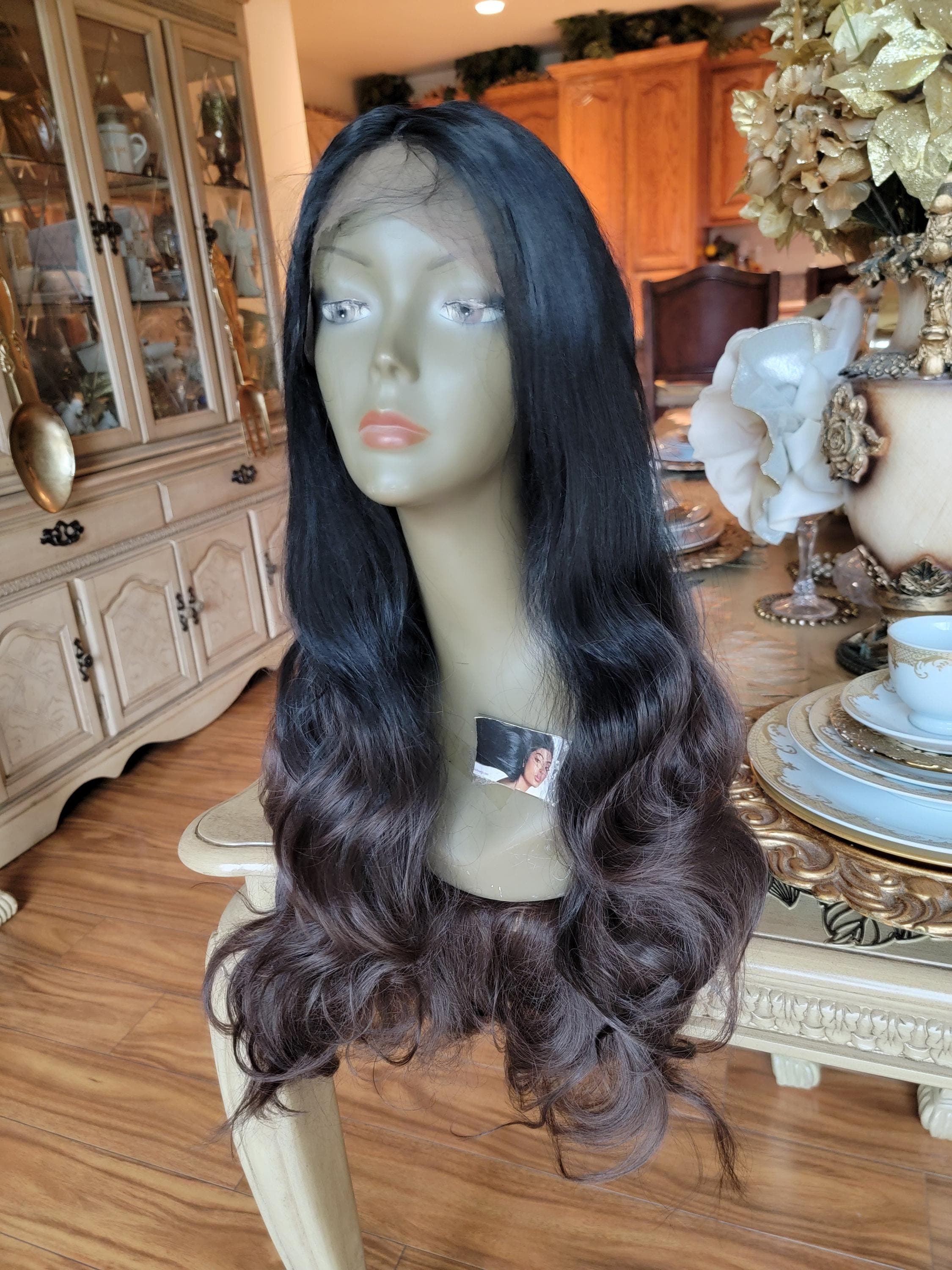 Black Brown Wavy Beautiful Lace Front Wig!! - Thumbnail 11
