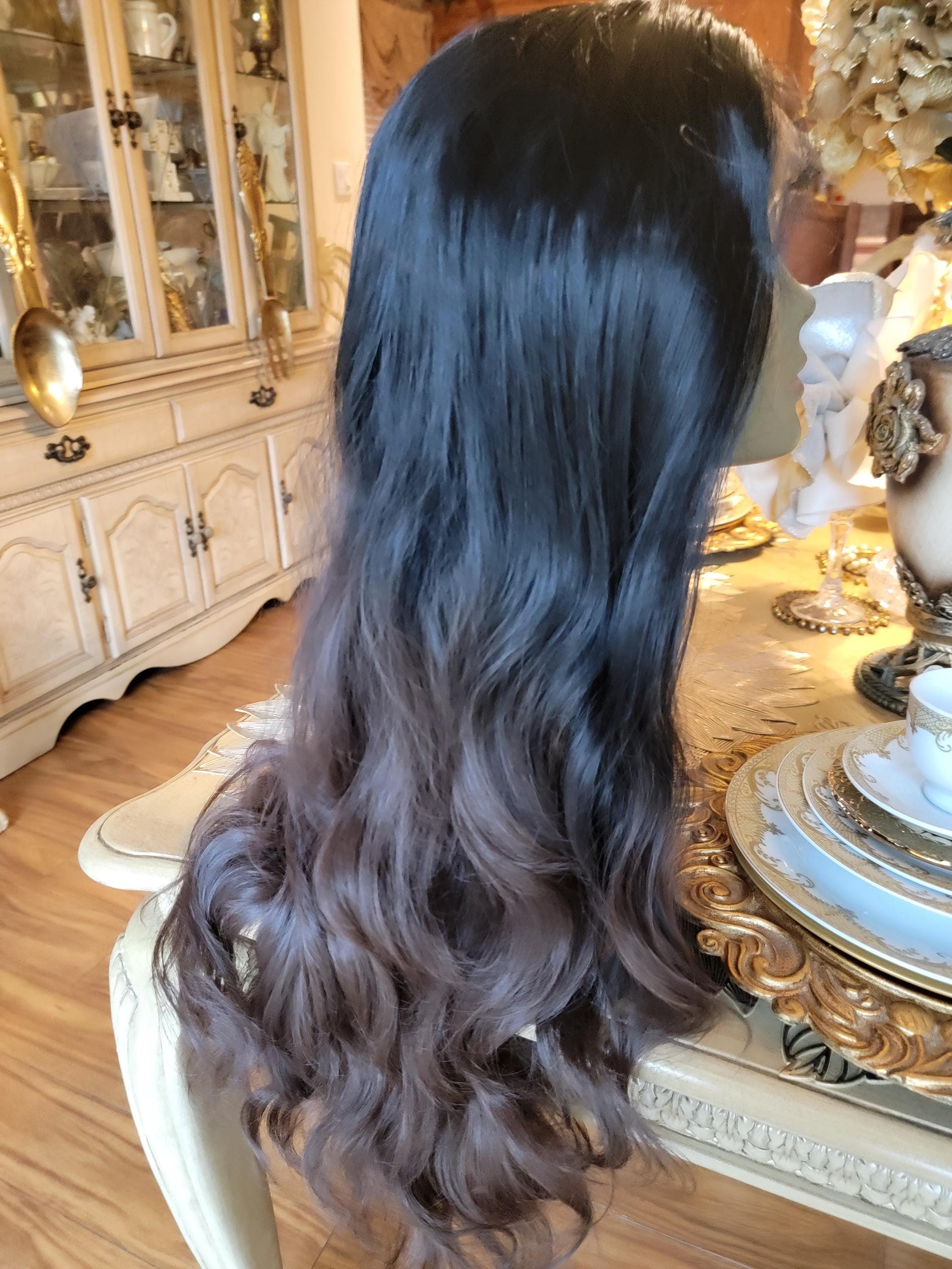 Black Brown Wavy Beautiful Lace Front Wig!! - Thumbnail 15