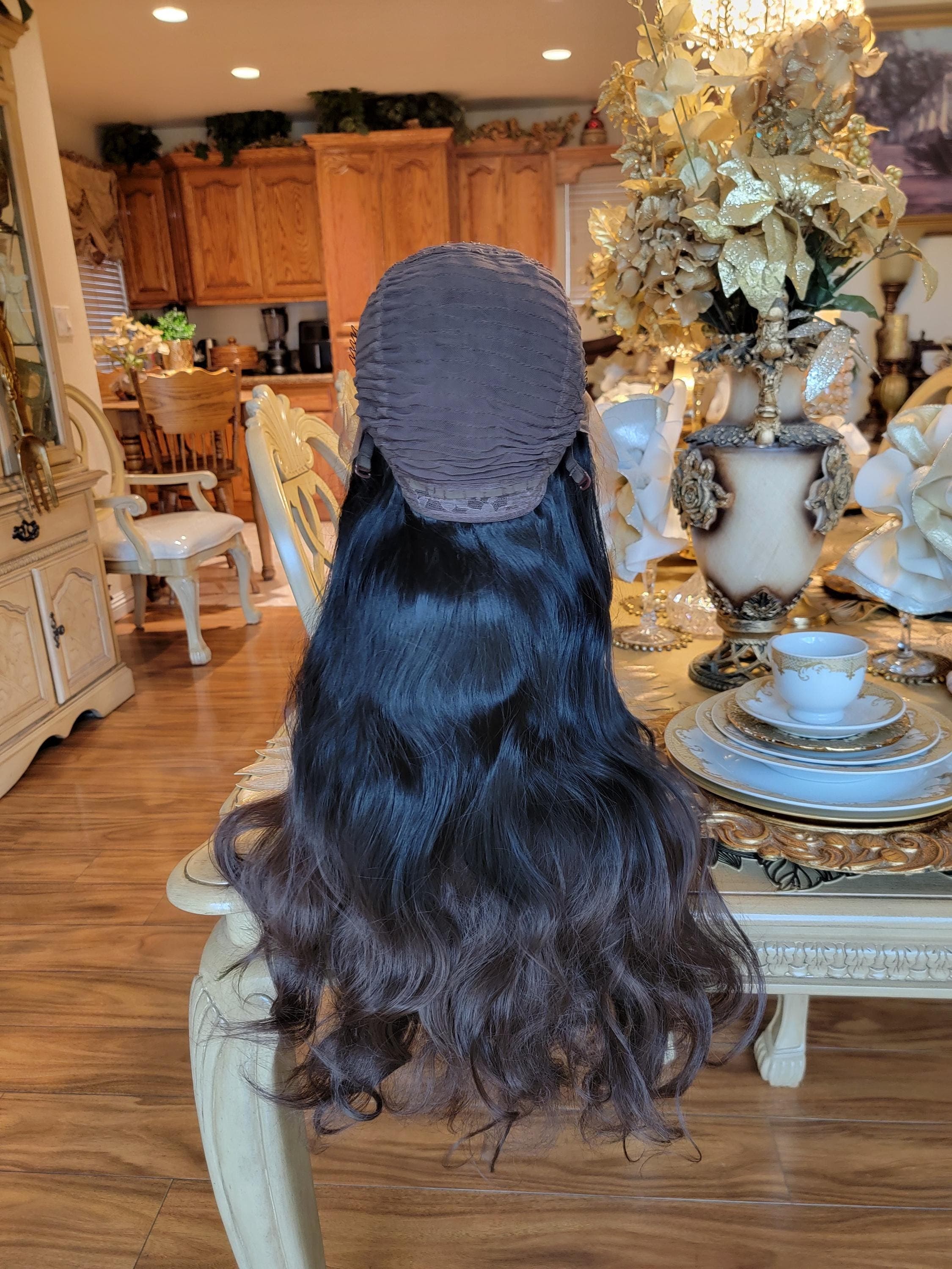 Black Brown Wavy Beautiful Lace Front Wig!! - Thumbnail 7