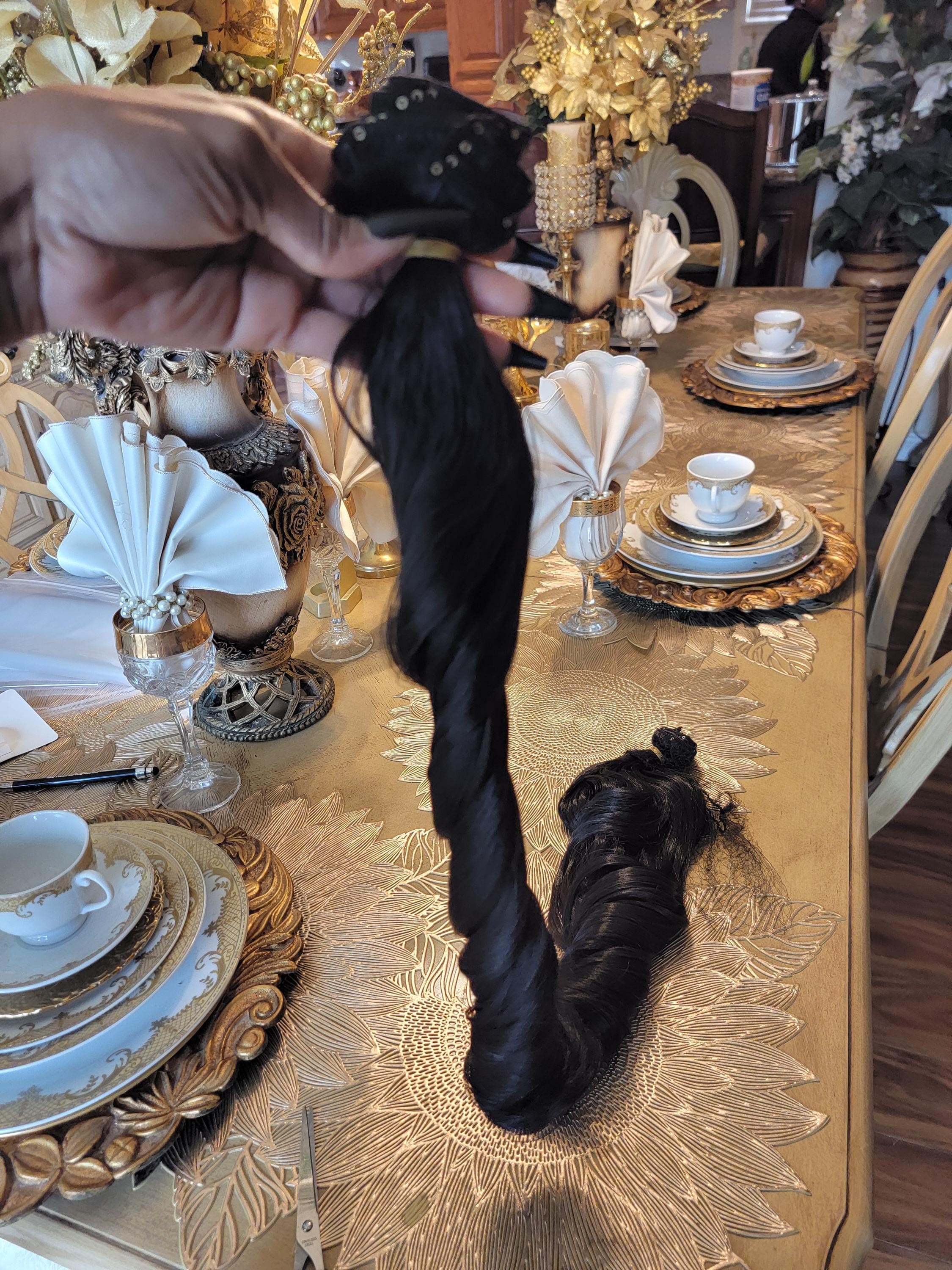 Black Full Head Clip in Extension 24-26 inches!! - Thumbnail 8