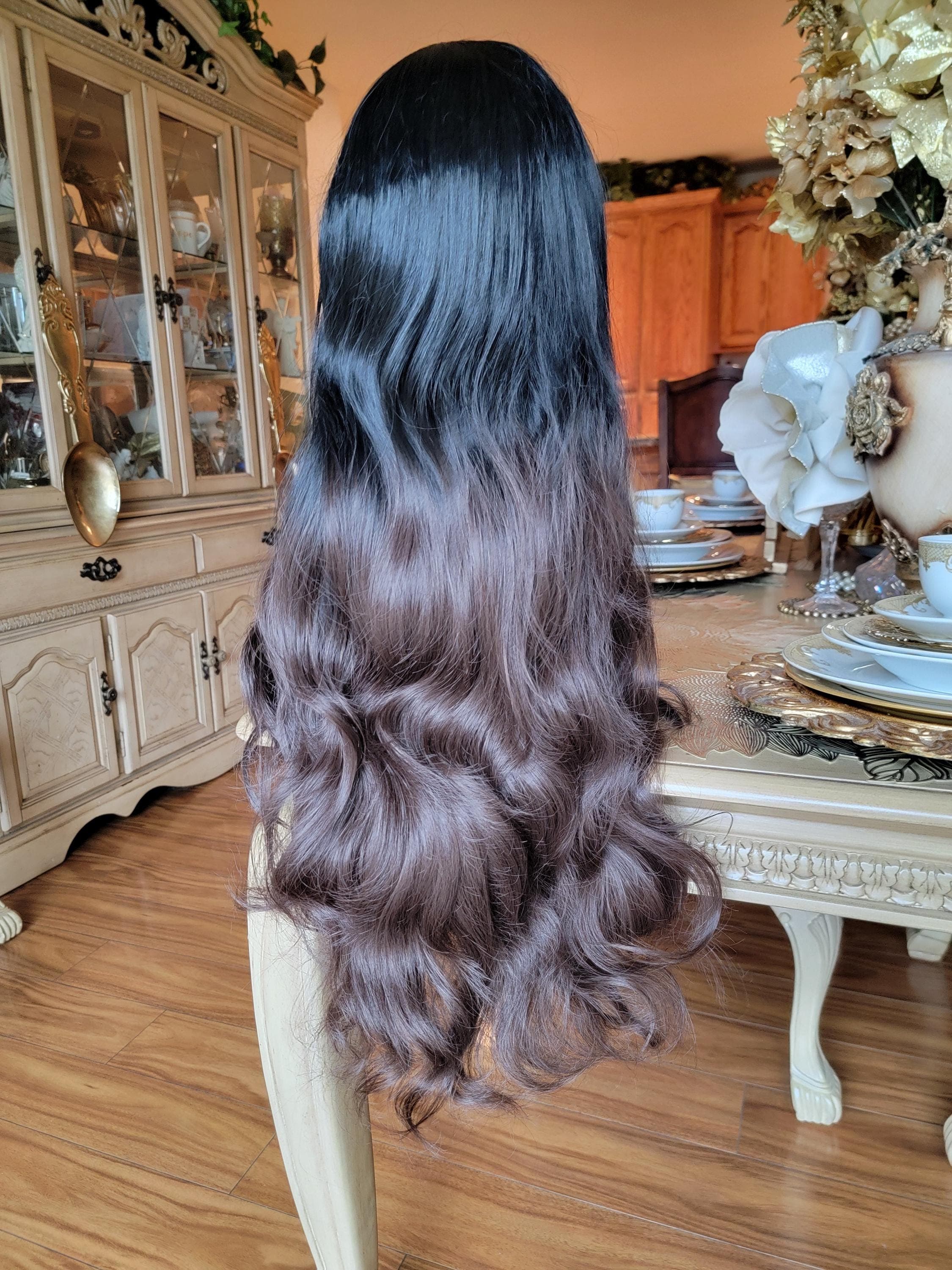 Black Brown Wavy Beautiful Lace Front Wig!! - Thumbnail 14