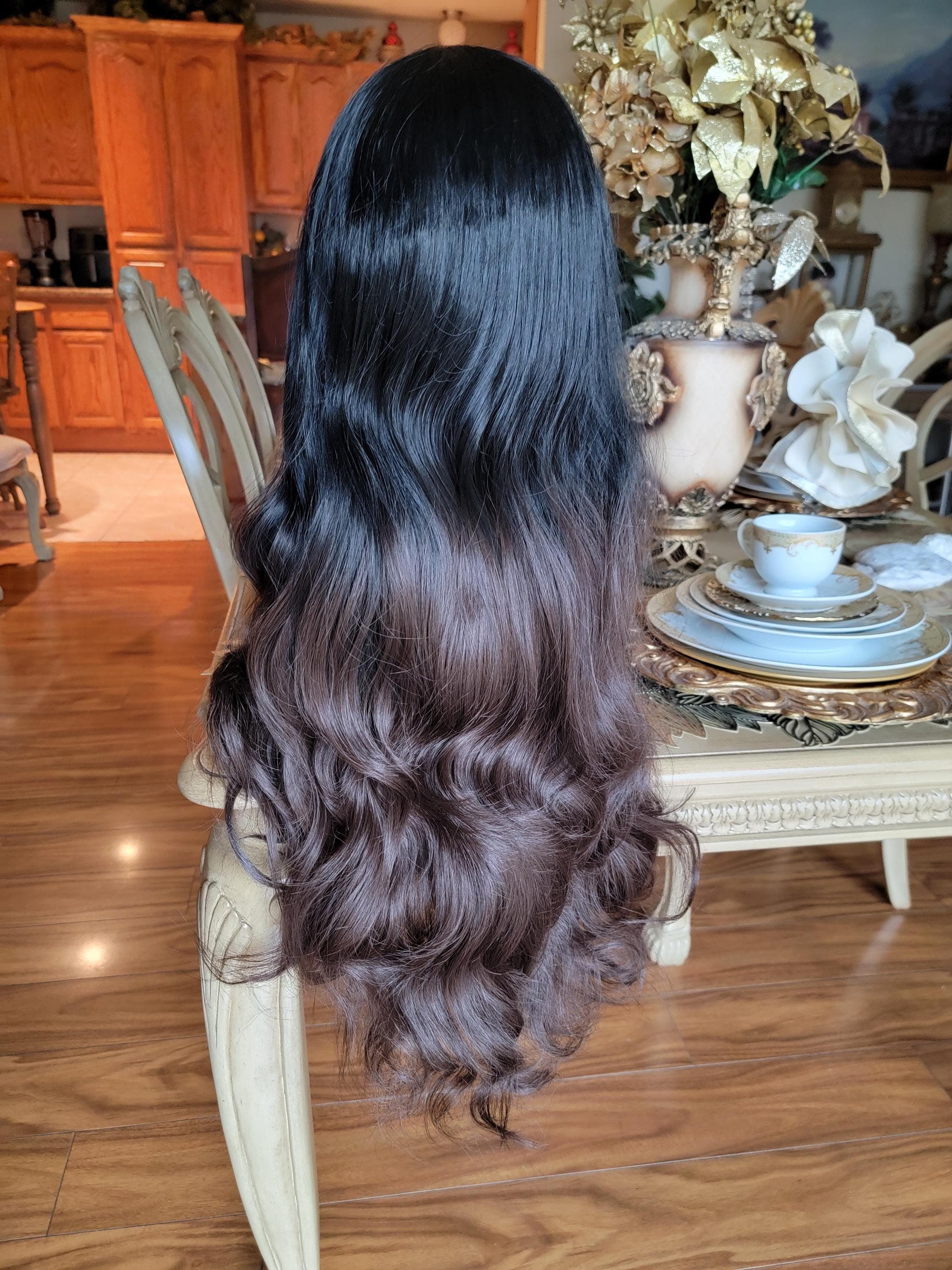 Black Brown Wavy Beautiful Lace Front Wig!! - Thumbnail 18