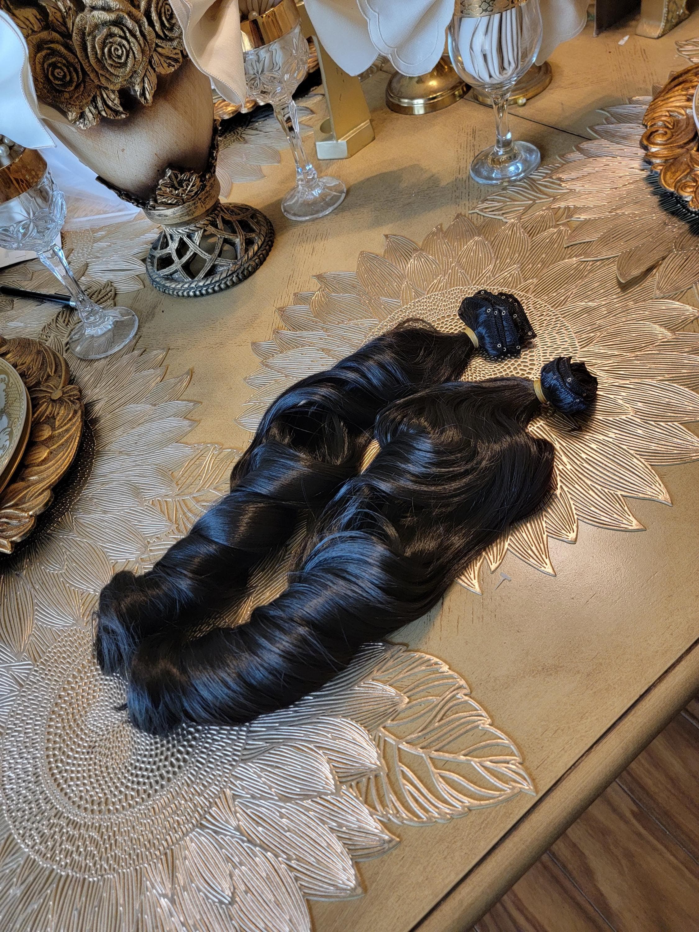 Black Full Head Clip in Extension 24-26 inches!! - Thumbnail 6