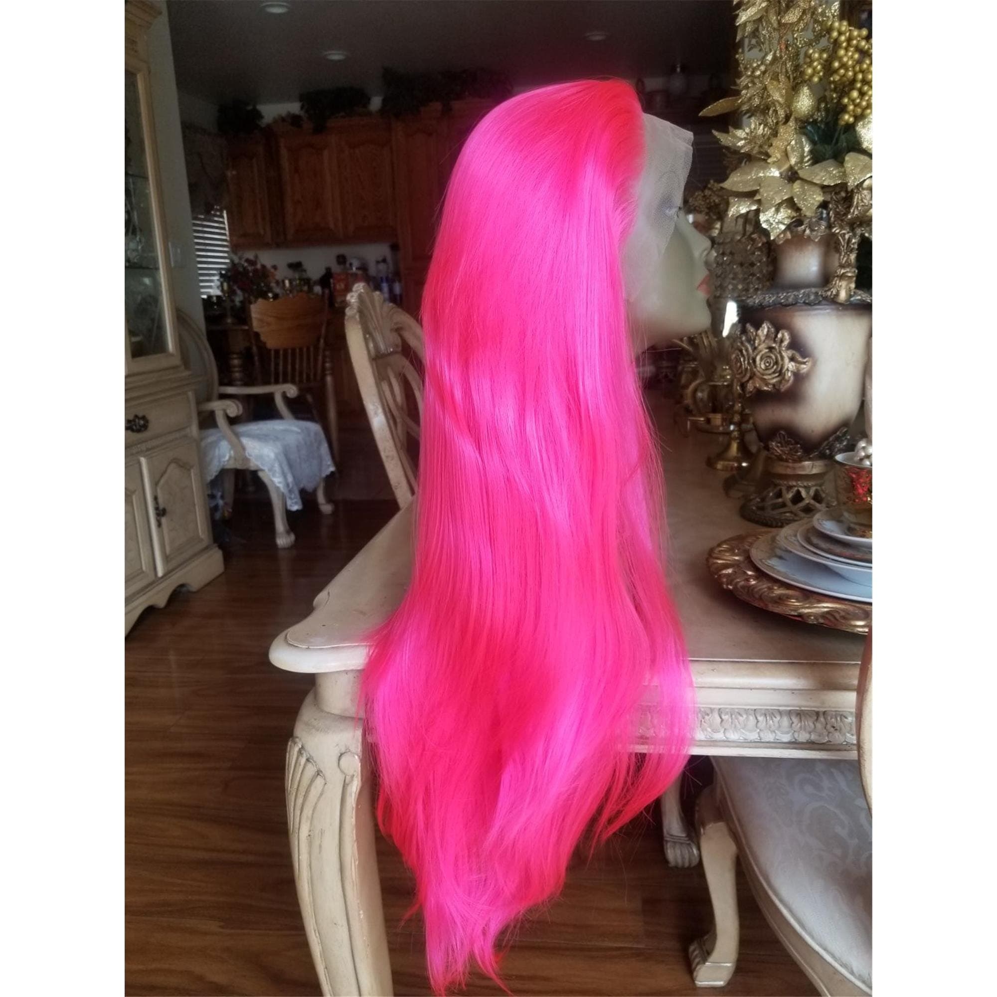 Hot Pink Lace Front Wig Lace Front Wig!! - Thumbnail 7