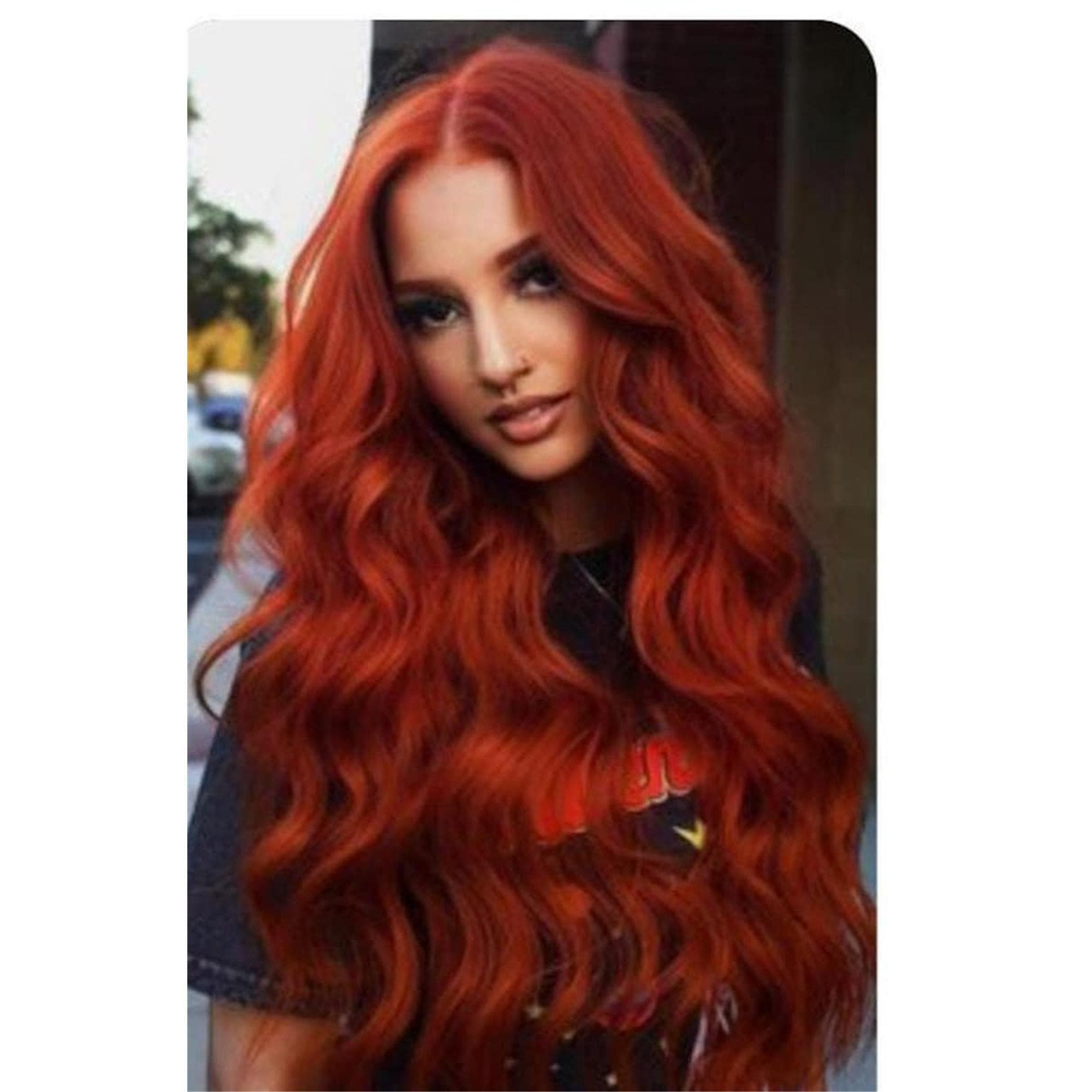 Copper Red Beauty Waves Lace Front Wig!