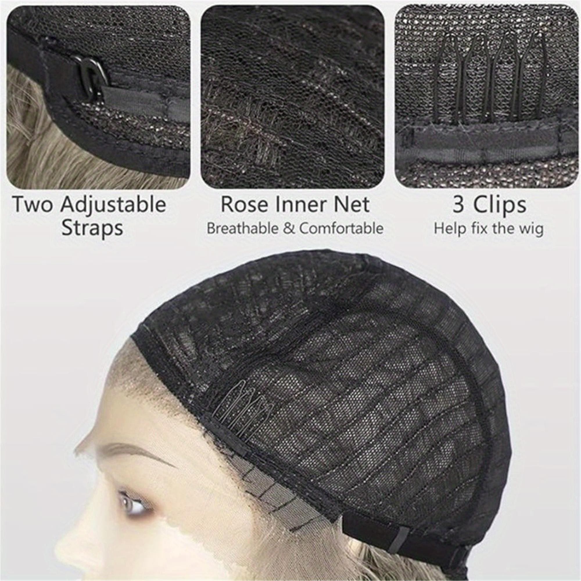 Blonde Ombre Featuring Deep Waves And a Glueless Design. This 13X2 HD Transparent Lace Front Wig - Thumbnail 6