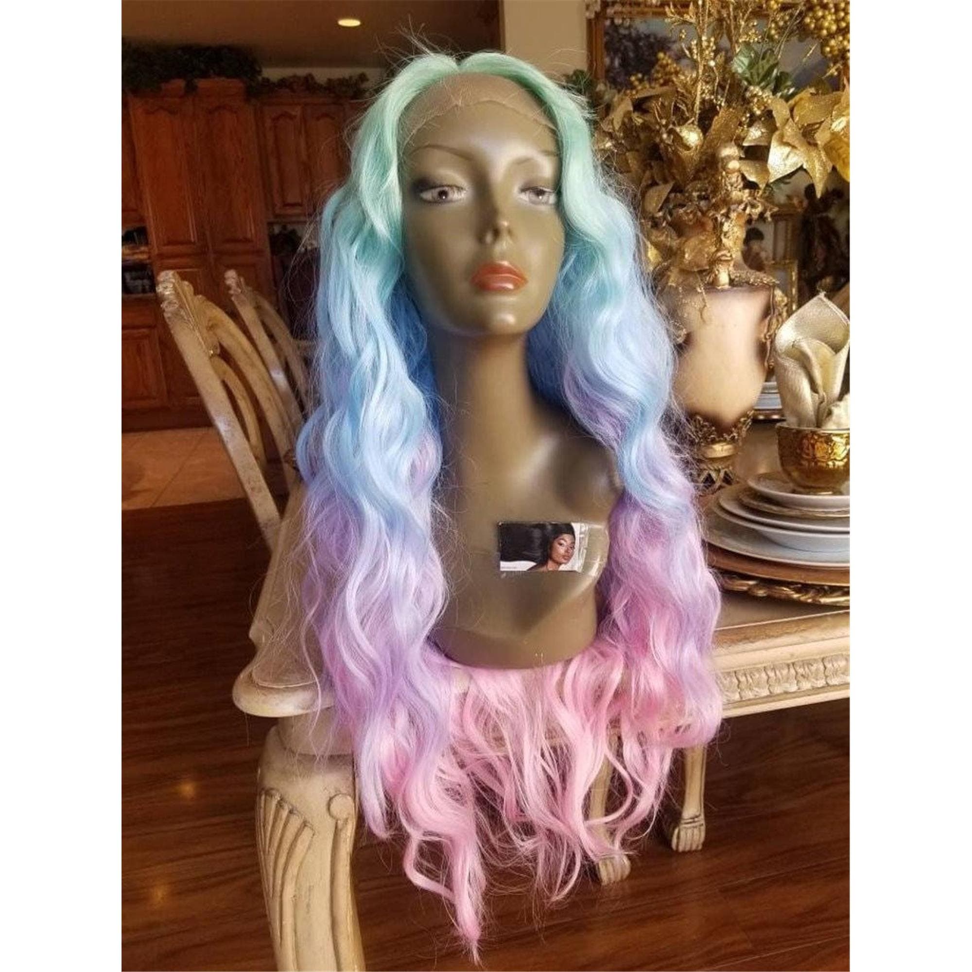 Rainbow Lace Front Wig - Thumbnail 3