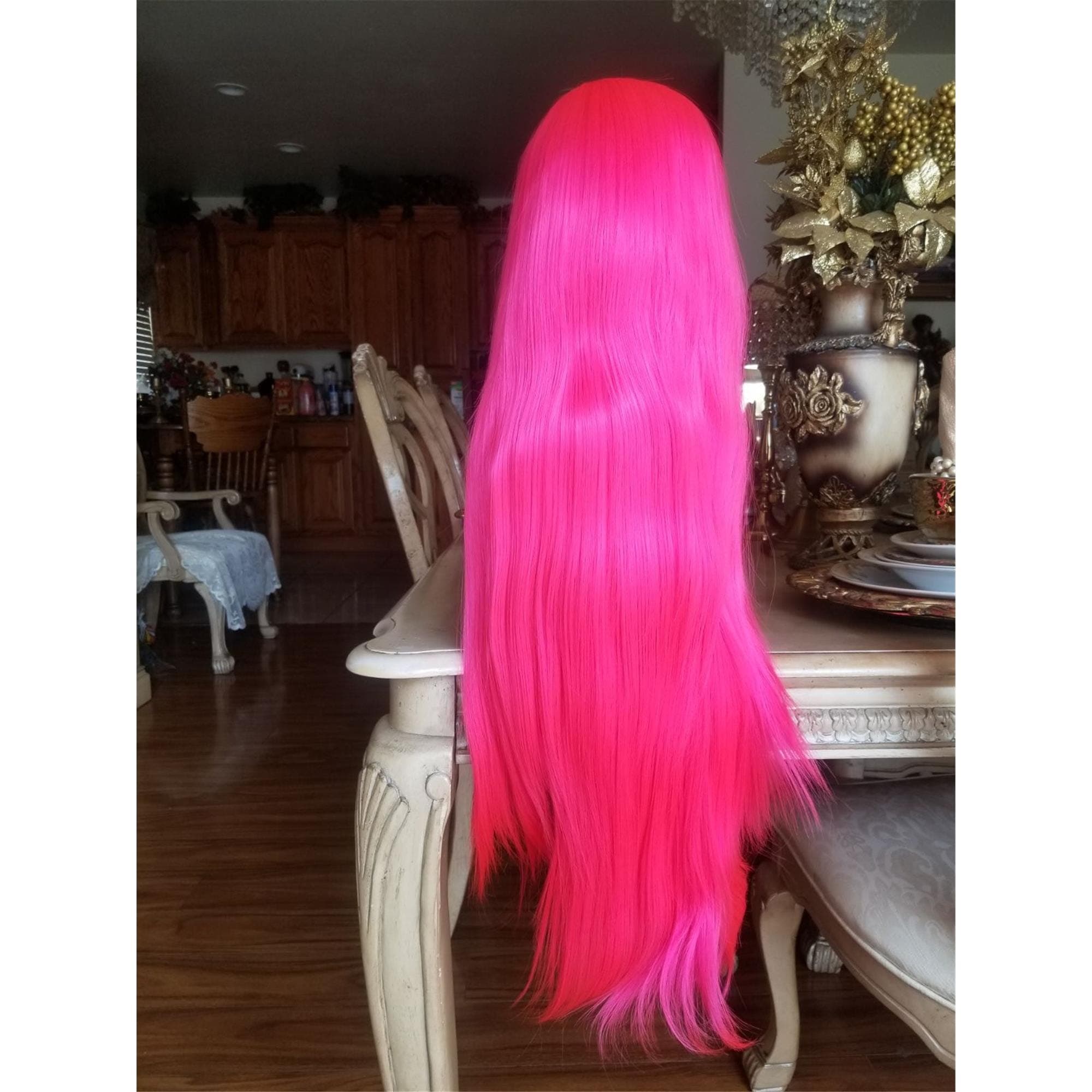 Hot Pink Lace Front Wig Lace Front Wig!! - Thumbnail 2