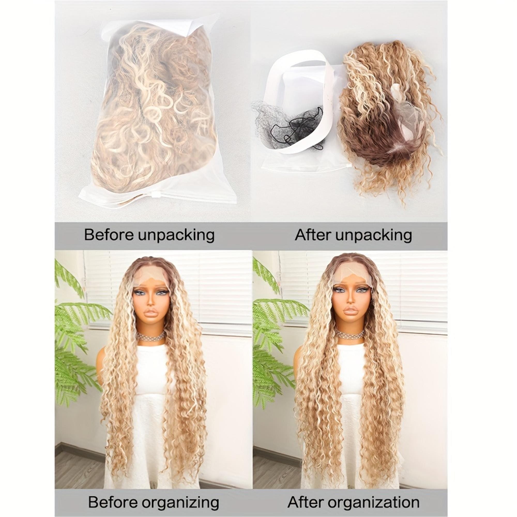 32" Long Super Long Curly Wavy Hair | High-Quality Light Luxury Wig - Thumbnail 6