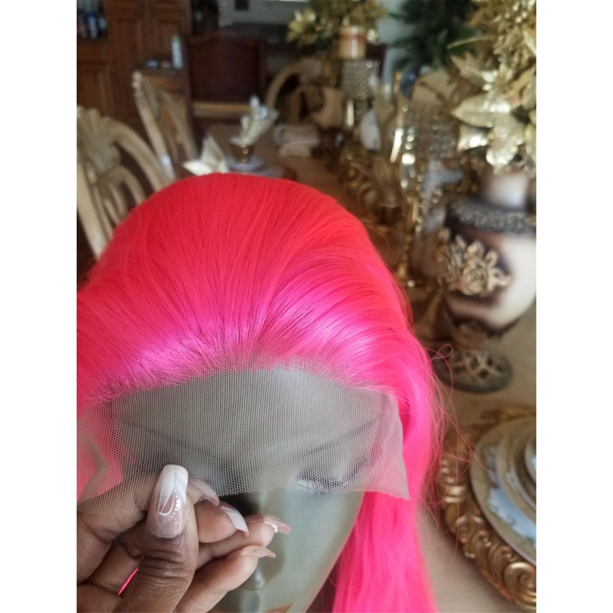 Hot Pink Lace Front Wig Lace Front Wig!! - Thumbnail 10
