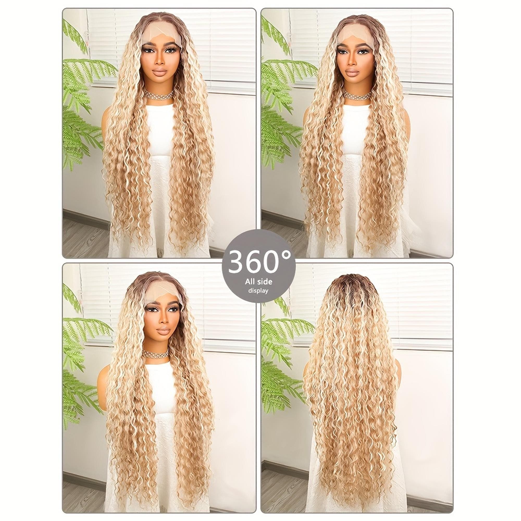 32" Long Super Long Curly Wavy Hair | High-Quality Light Luxury Wig - Thumbnail 5
