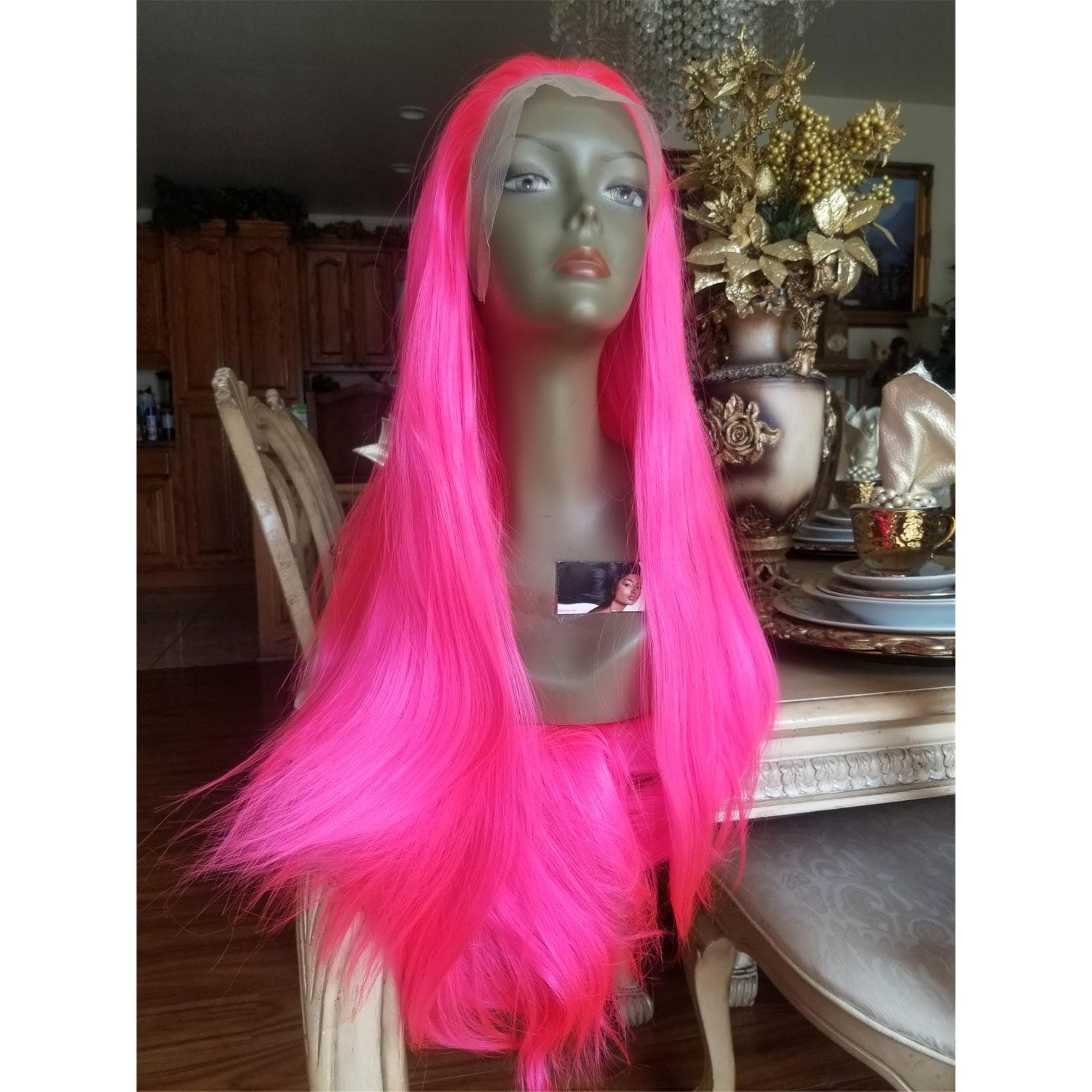 Hot Pink Lace Front Wig Lace Front Wig!! - Thumbnail 6