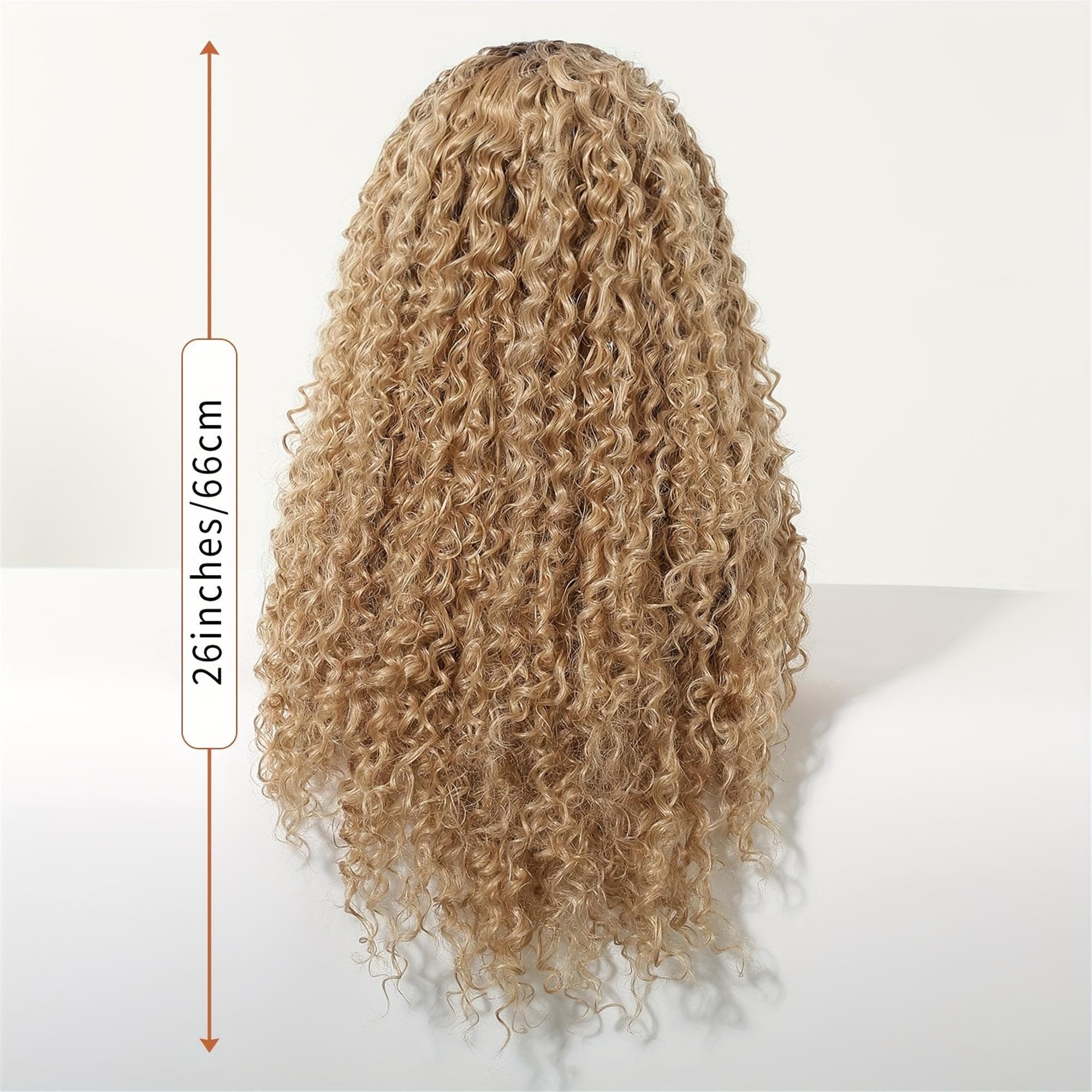 13xGlueless 4 HD Transparent Lace Front Wig with Deep Golden Curly Wave - 26Inch Pre-Plucked - Thumbnail 8