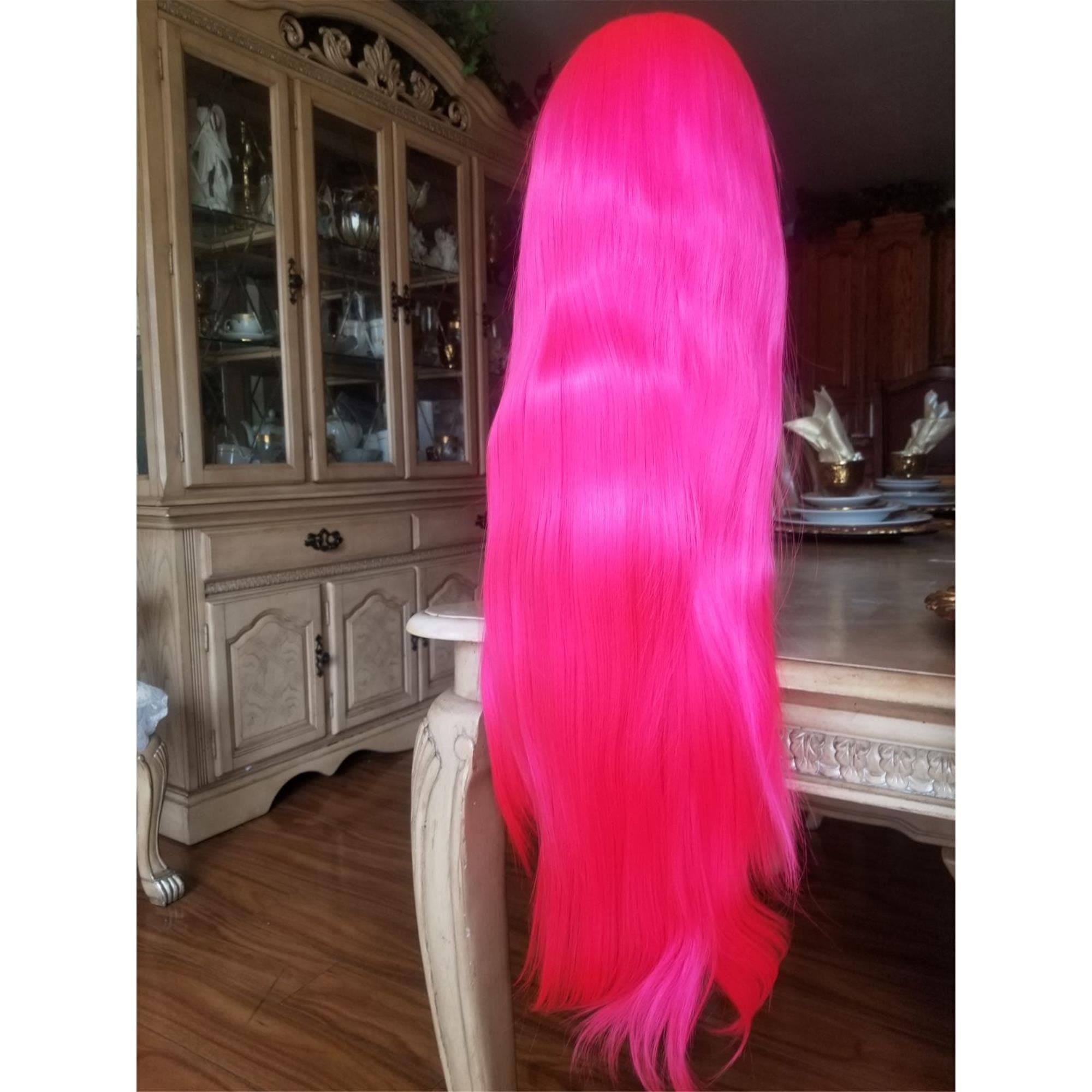Hot Pink Lace Front Wig Lace Front Wig!! - Thumbnail 3