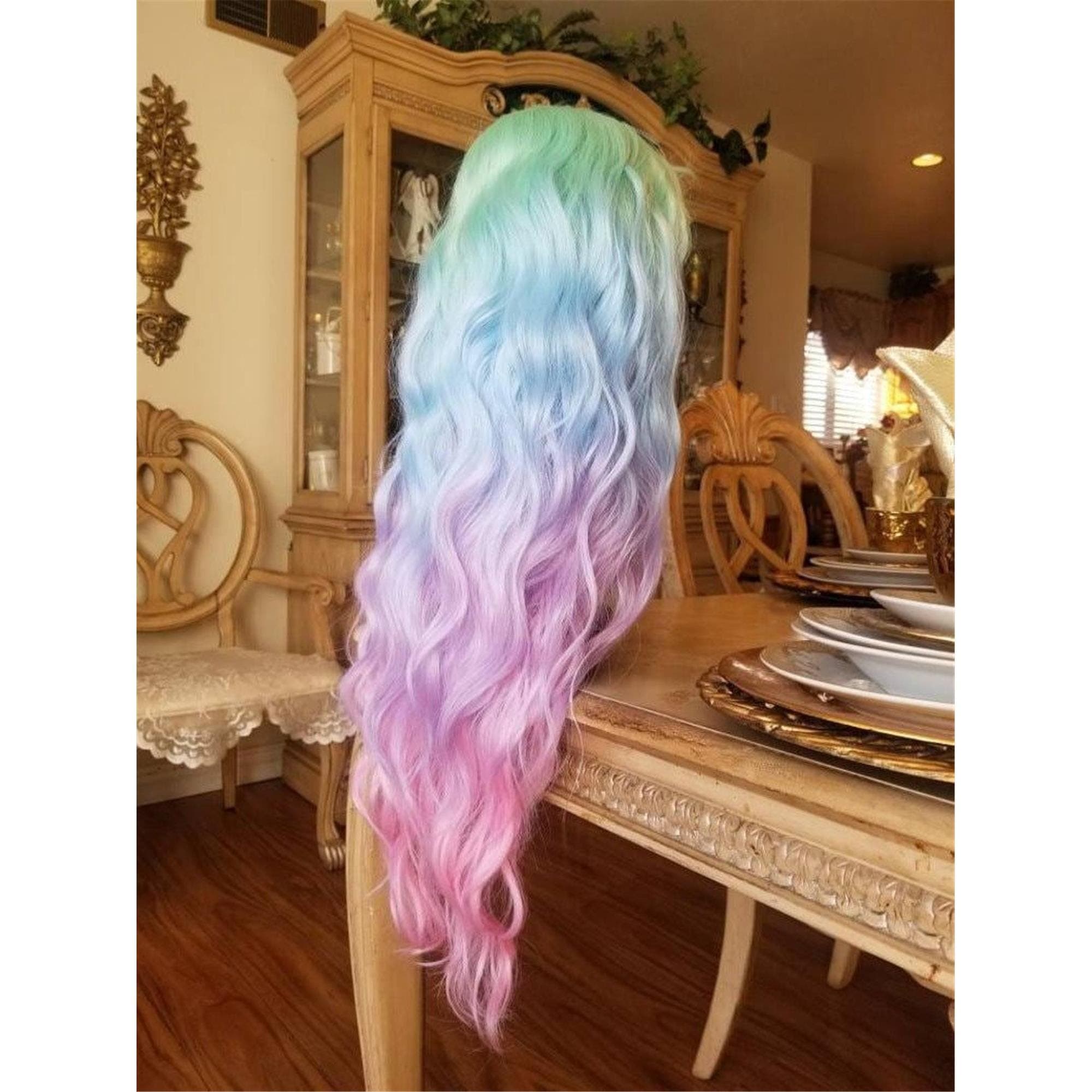 Rainbow Lace Front Wig - Thumbnail 10