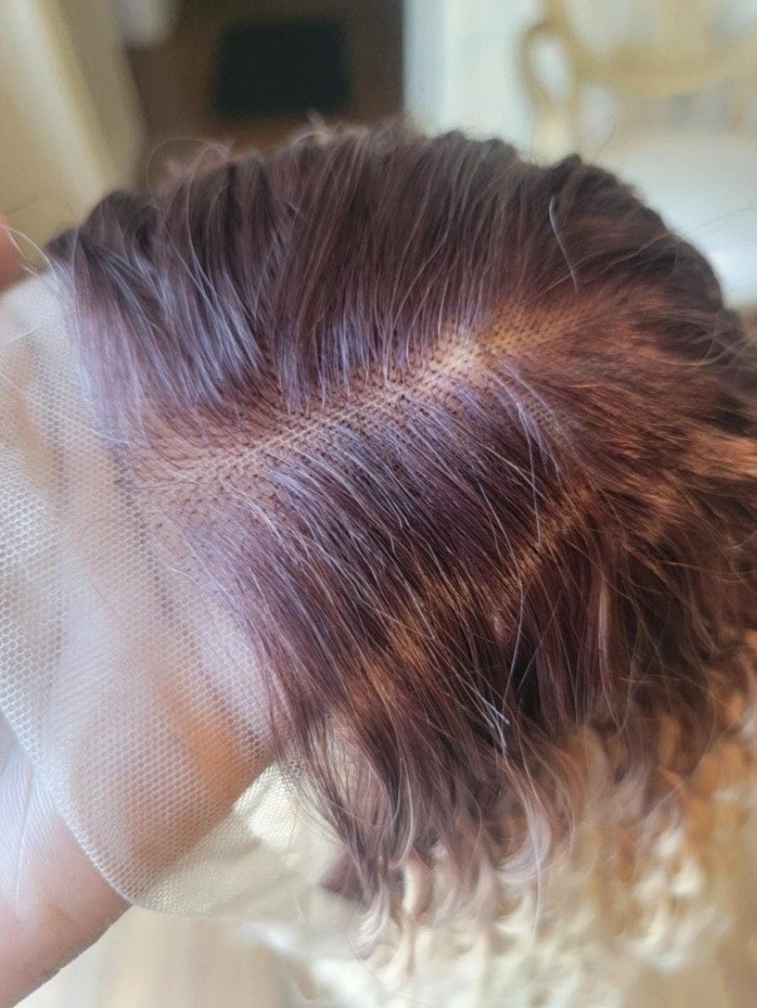 Long Deep Wave Ash Blonde Lace Front Wig - Thumbnail 5