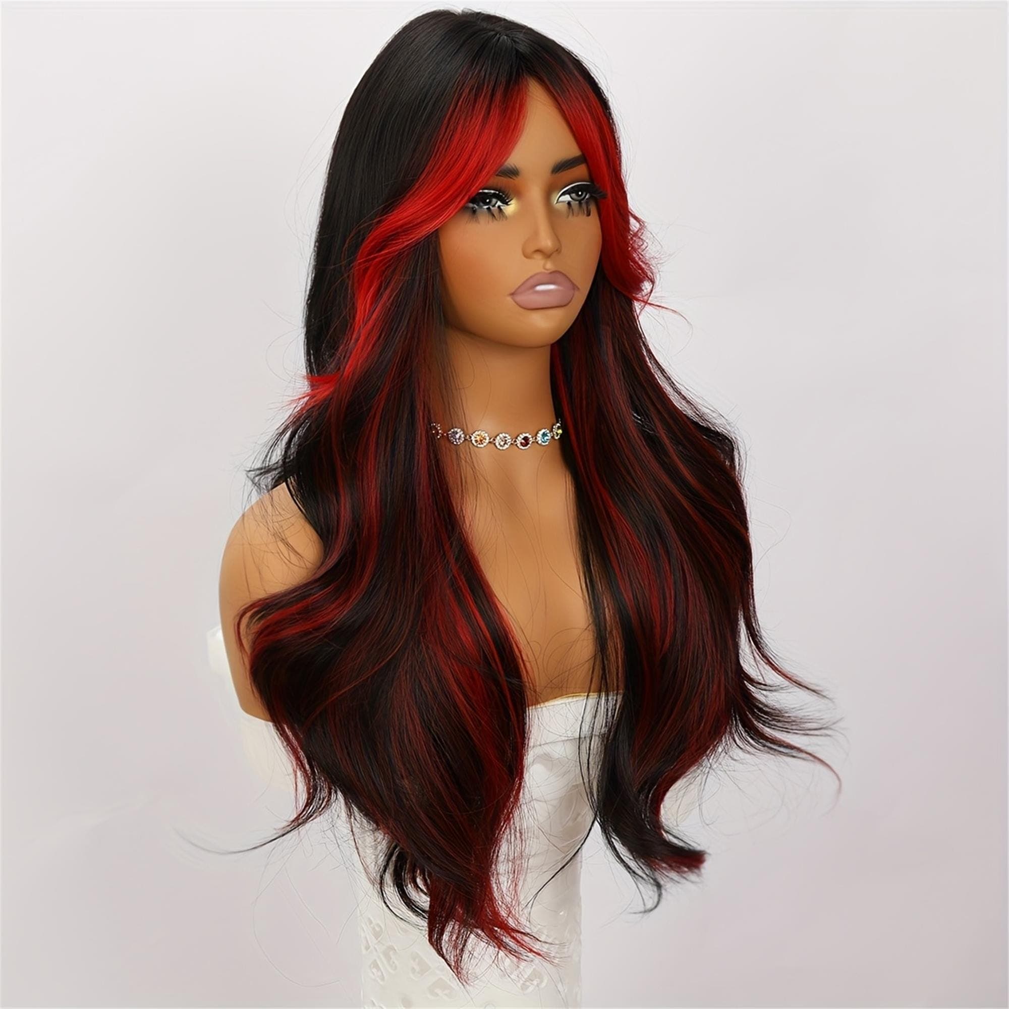 Black Red Beauty Wig - Thumbnail 3