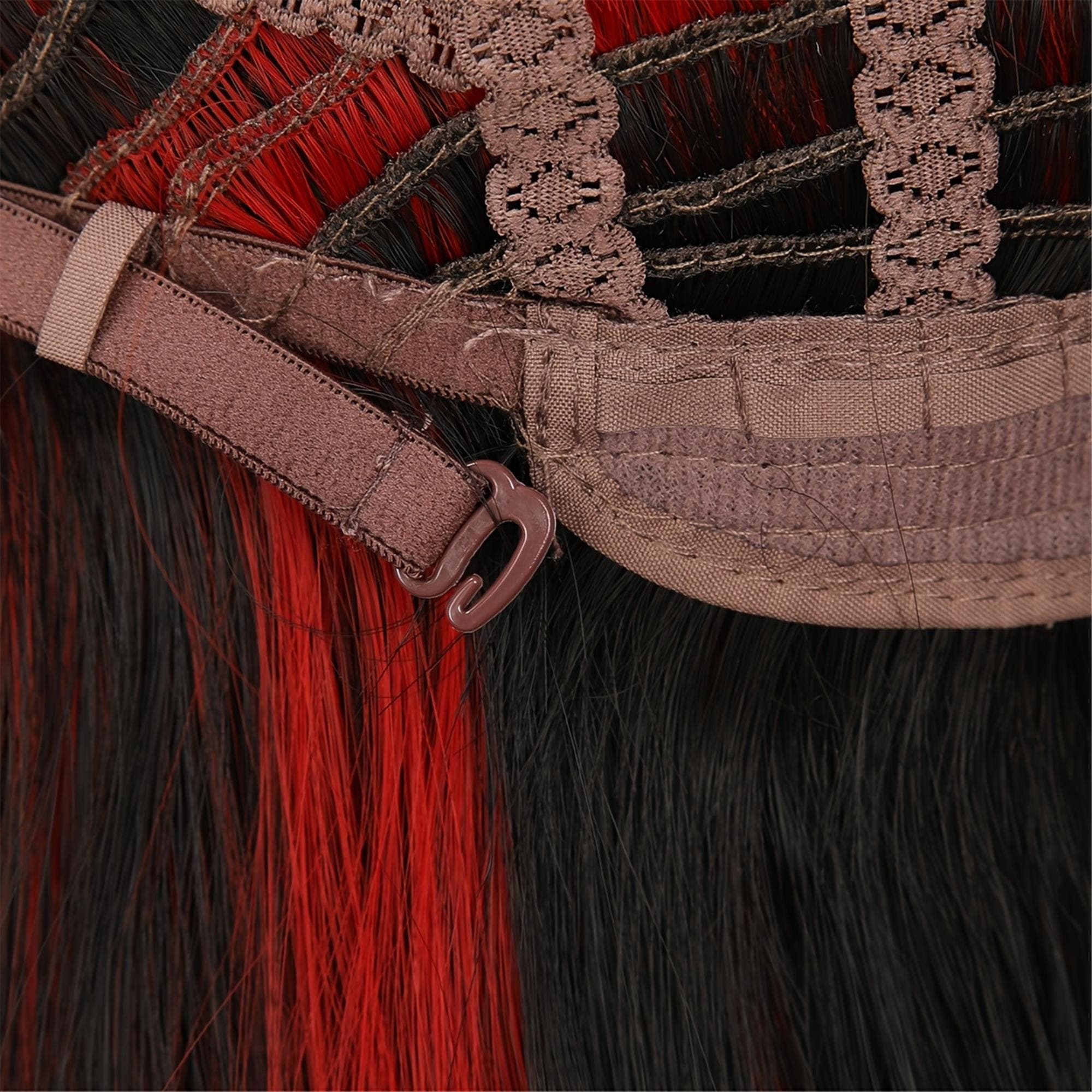 Black Red Beauty Wig - Thumbnail 7