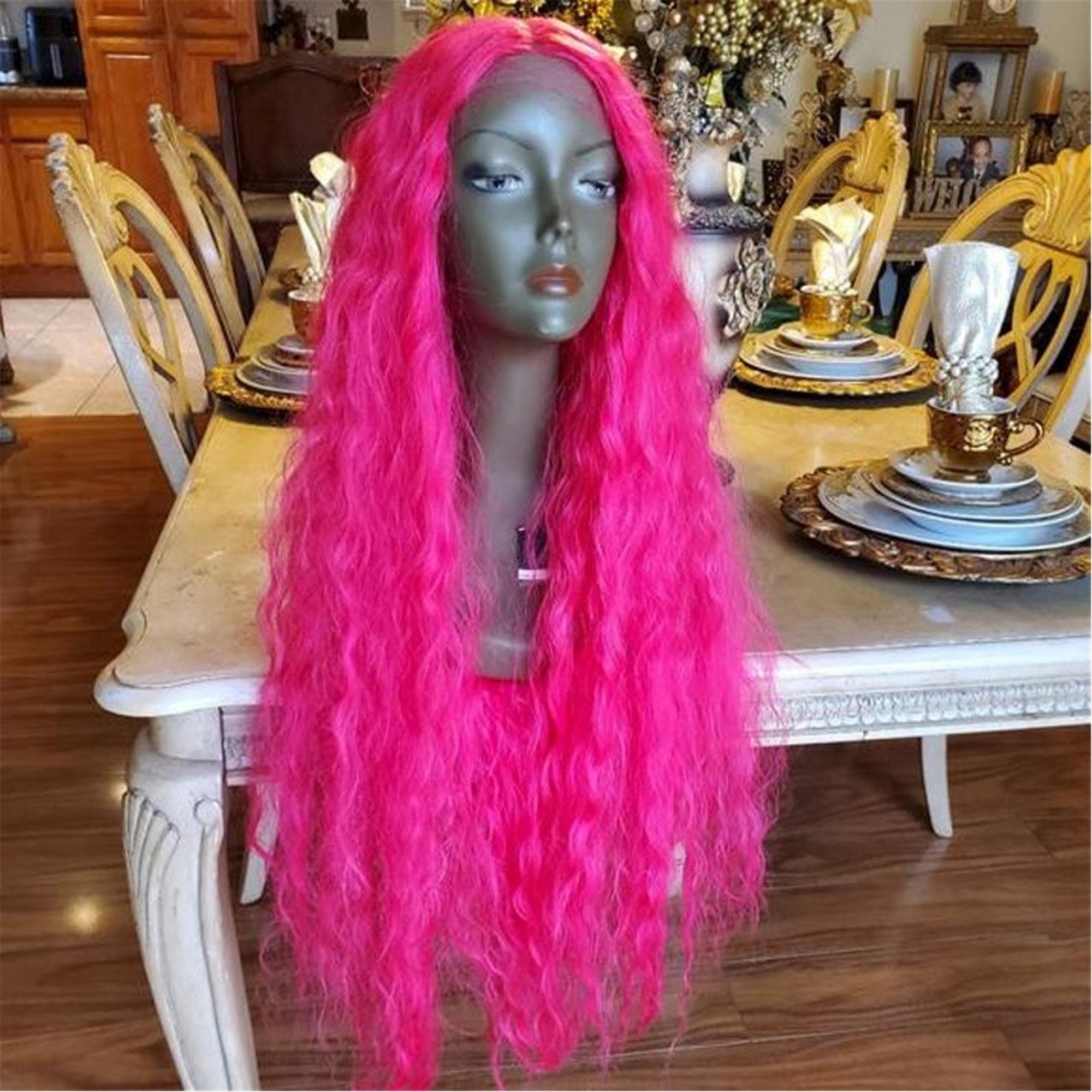 Dark Pink Lace Front Wig 40-42 inches!! - Thumbnail 2