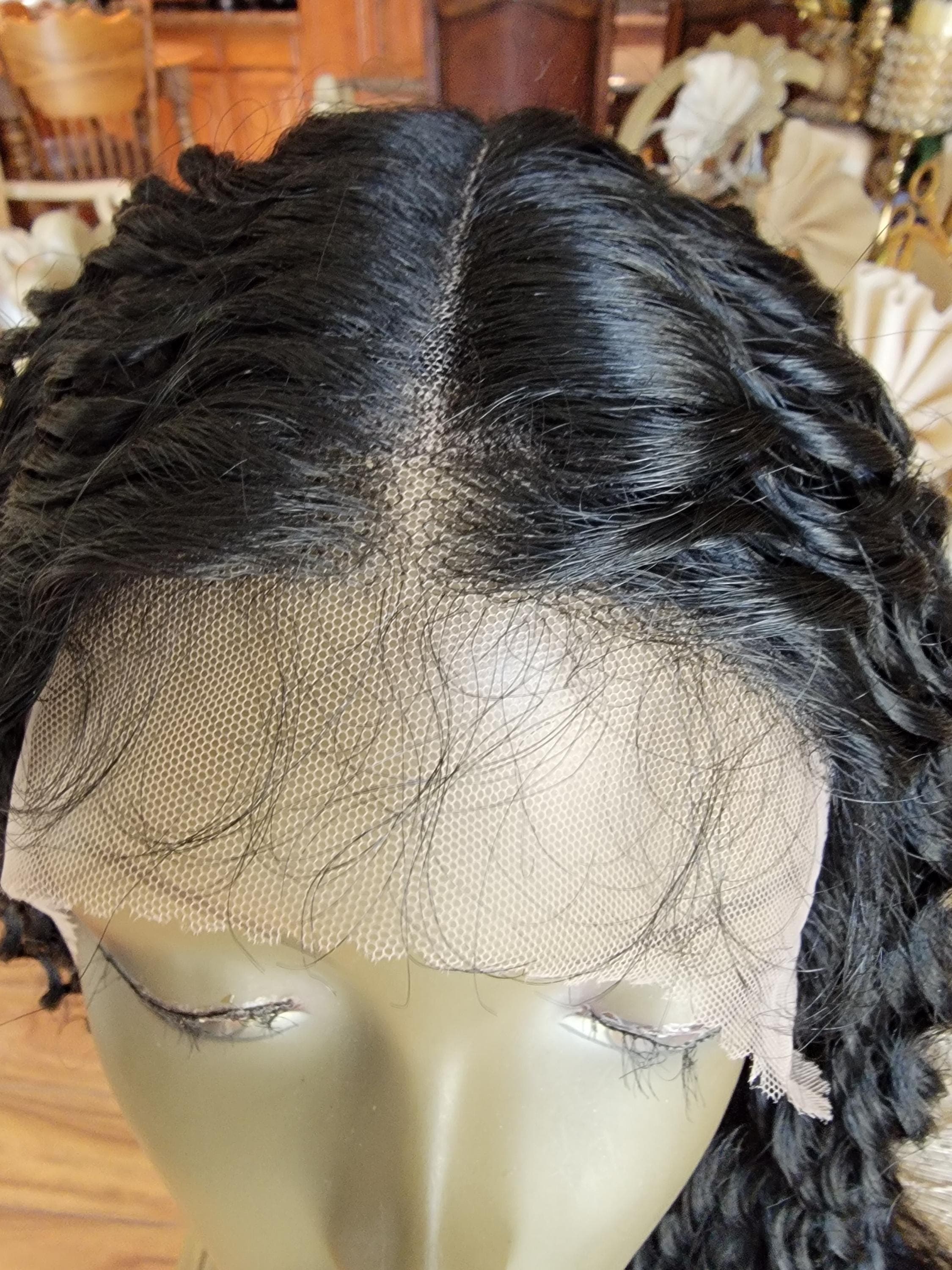 Black Kinky Curly Beauty Lace Front Wig 36-38 inches!! - Thumbnail 9