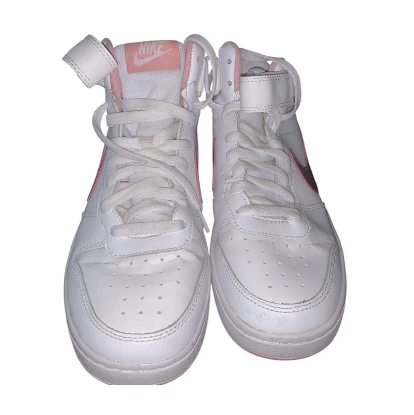 Nike High-Top Sneakers White Pink Swoosh 6.5 Y - Thumbnail 3
