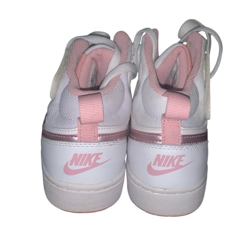 Nike High-Top Sneakers White Pink Swoosh 6.5 Y - Thumbnail 4