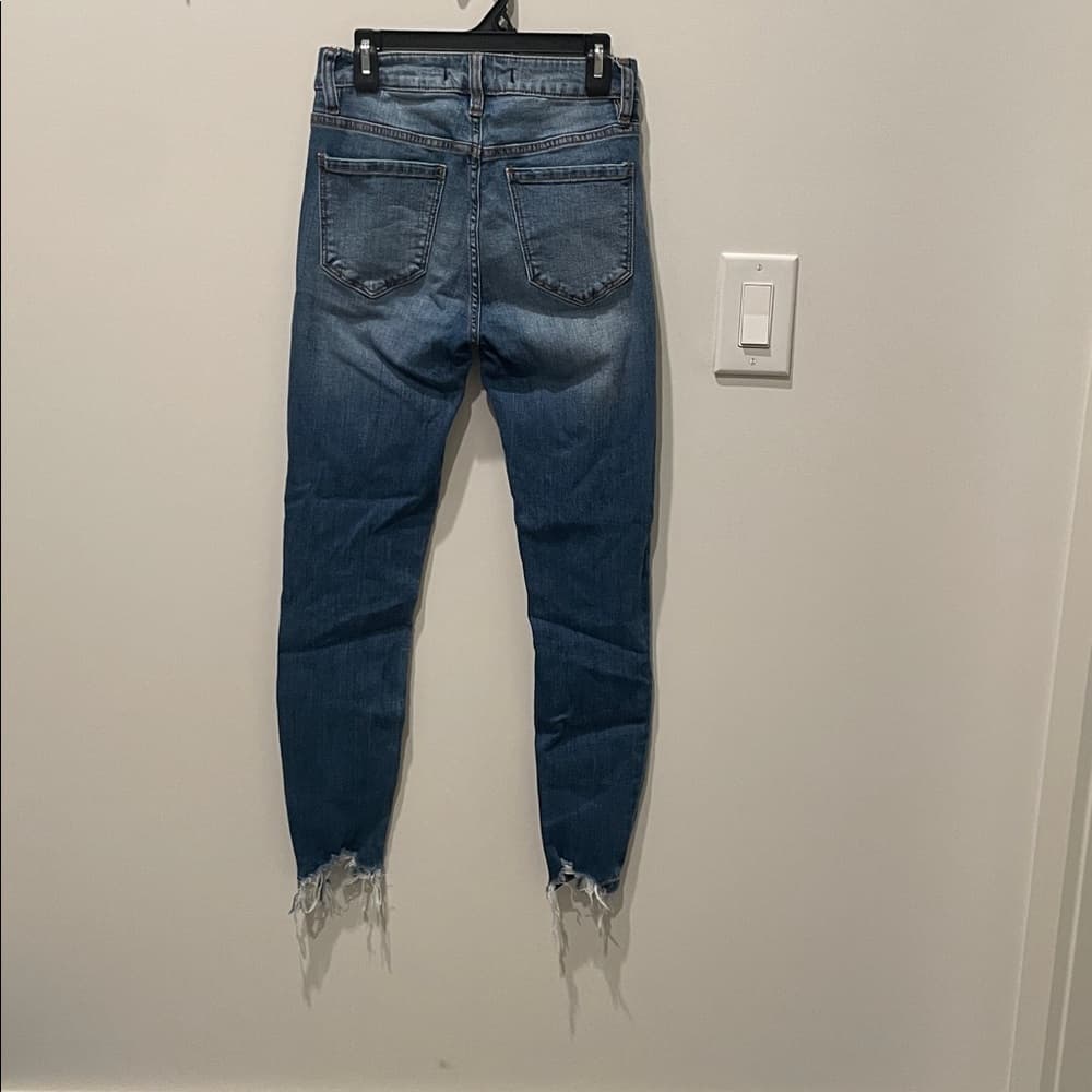 Lot of 4 pairs DARK BLUE JEANS: AMERICAN EAGLE, WALLFLOWER, EUNINA - Thumbnail 7
