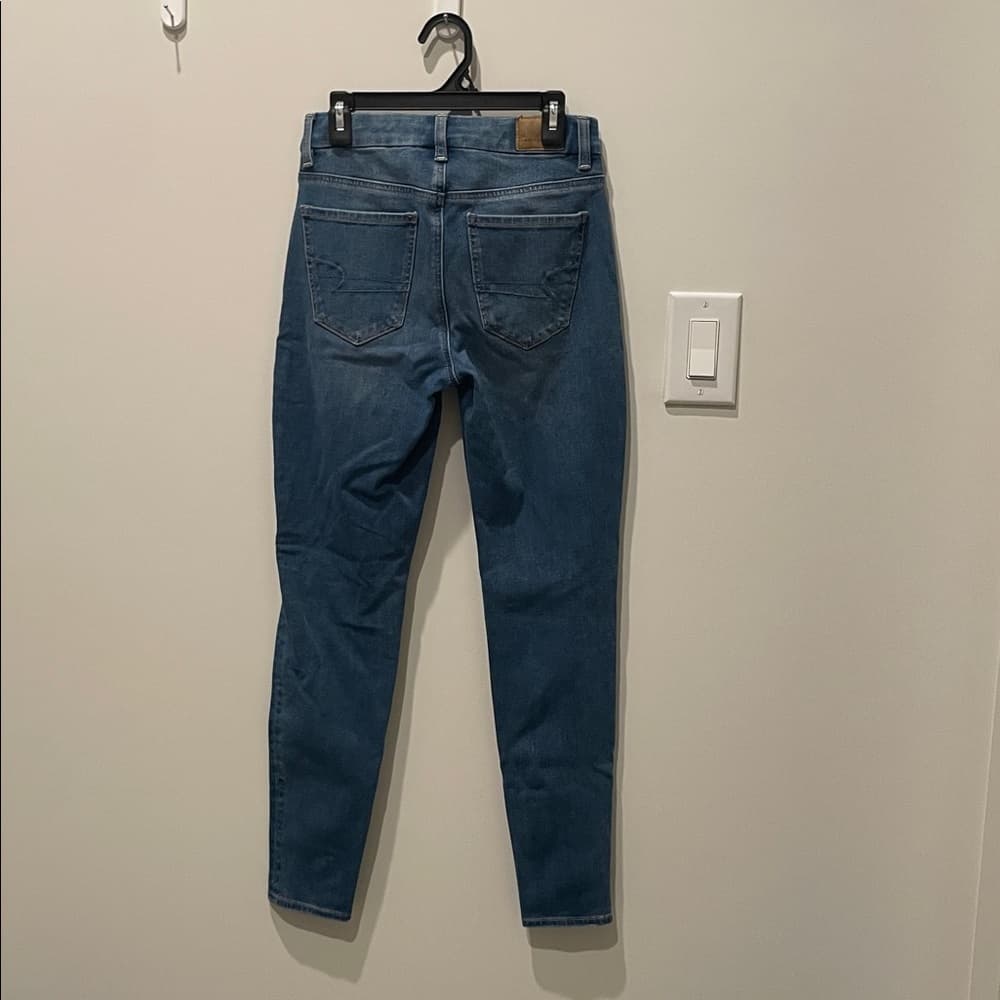 Lot of 4 pairs DARK BLUE JEANS: AMERICAN EAGLE, WALLFLOWER, EUNINA - Thumbnail 3