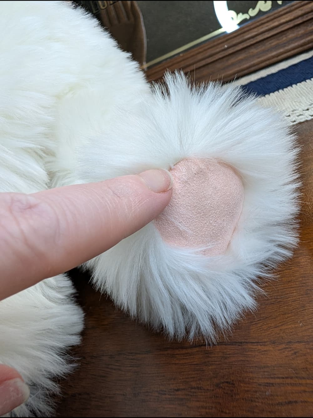 Lola 2001 Victoria's Secret Plush White Fluffy Puppy Dog With Bow By Gund - Thumbnail 13