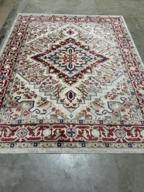 8 X 10 Red, Blue And Yellow Rug